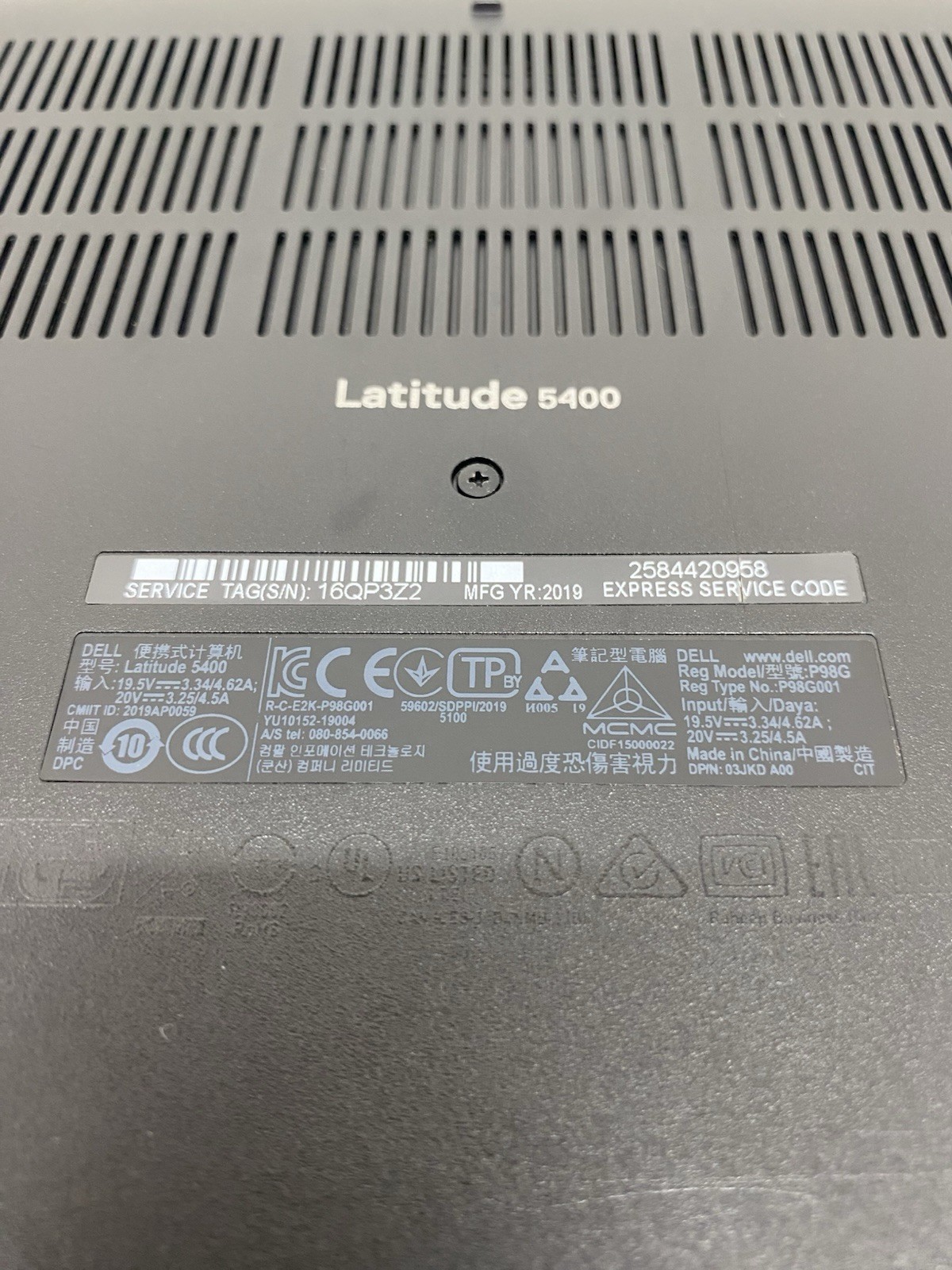 Dell Latitude 5400 Core i5-8265U 1.60GHz 16GB RAM 256GB NVMe SSD Windows 11 Pro