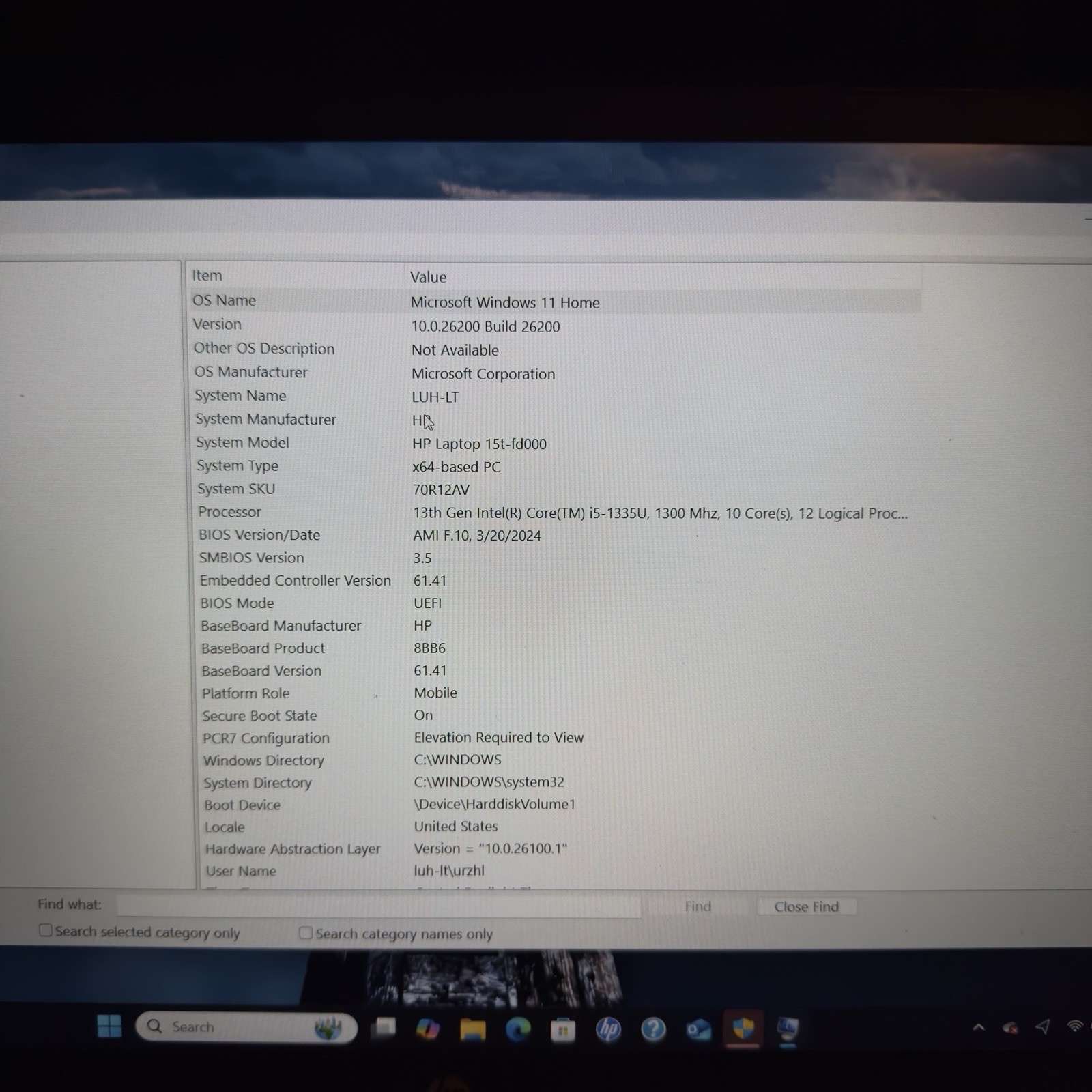 HP 15.6” Laptop i5 13th Gen – 12GB RAM – 256GB SSD – Really clean