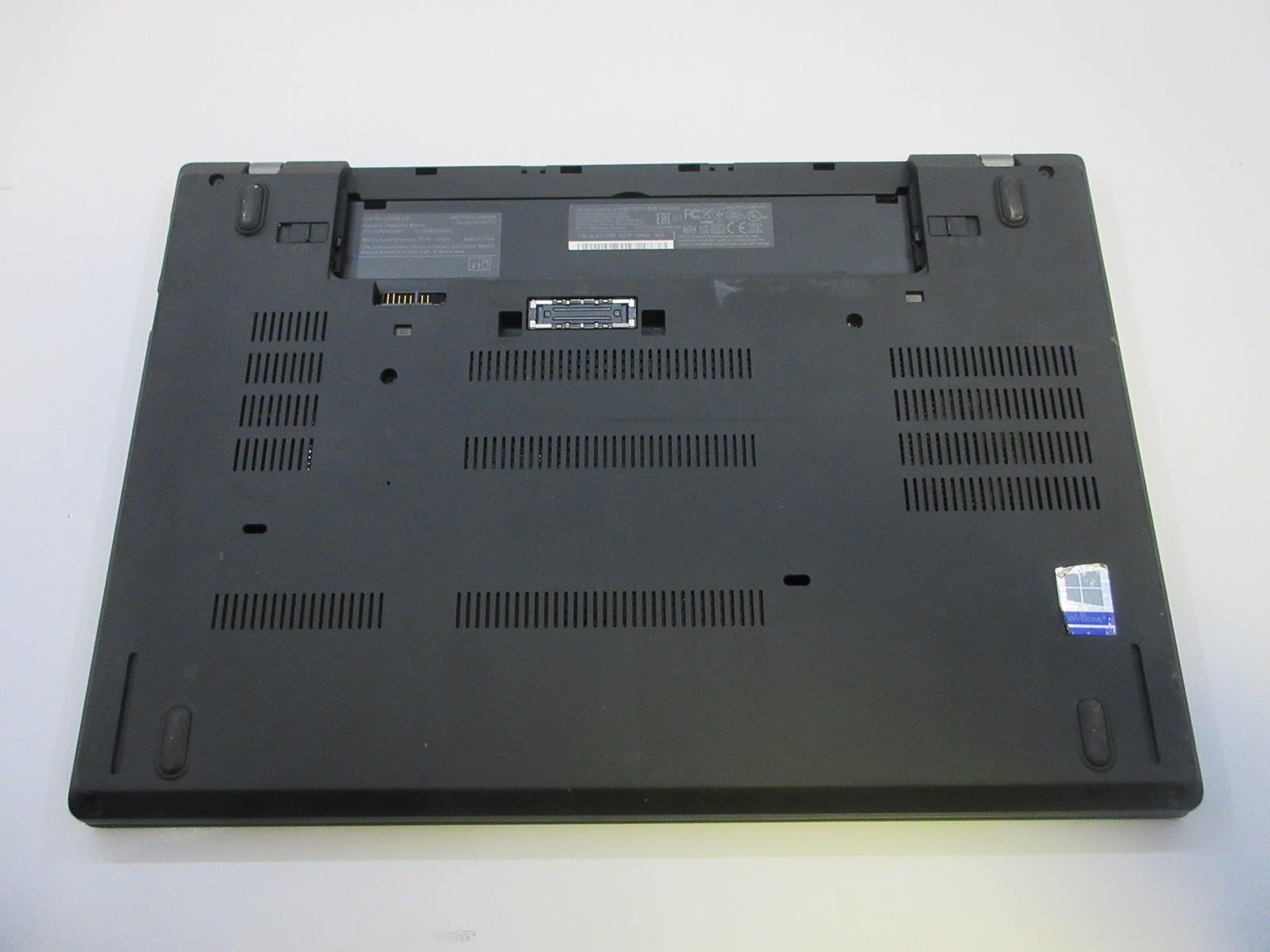 LENOVO THINKPAD T470 Laptop w/ Intel Core i5-6300U 2.40 GHZ + 8 GB No HD/Battery
