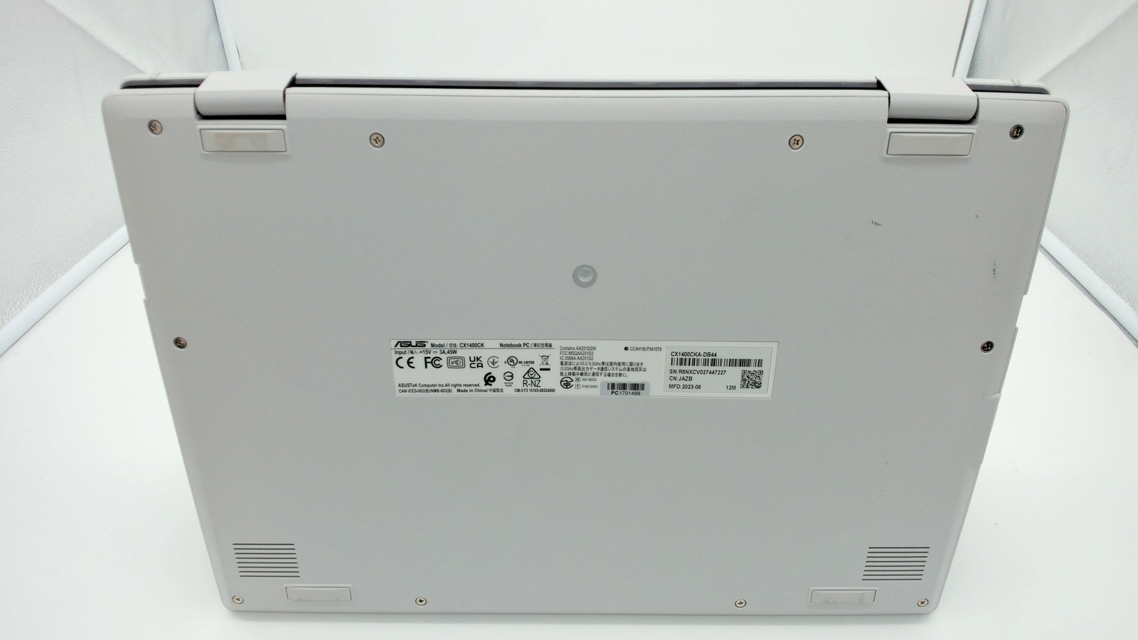 Asus Chromebook CX1 14″ Intel Celeron N4500 4GB 64GB CX1400CKA-DB44 PC1701499