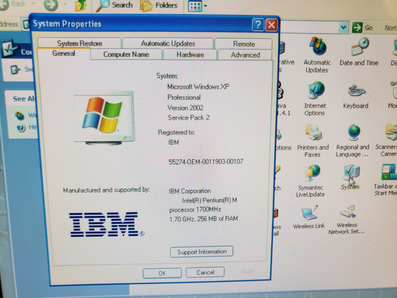 Vintage IBM ThinkPad X31 Laptop w/ Dock Pentium M 256MB OEM XP ***BAD BACKLIGHT