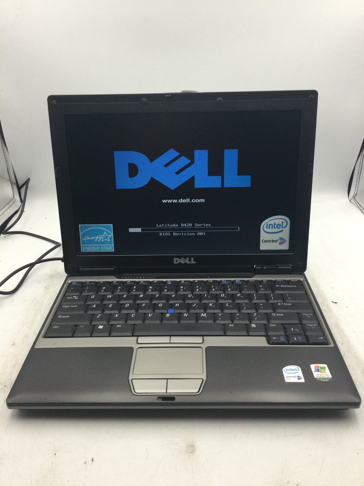 DELL LATITUDE D420 – FOR PARTS – INTEL CENTRINO – NO RAM – READ DESCRIPTION – BB