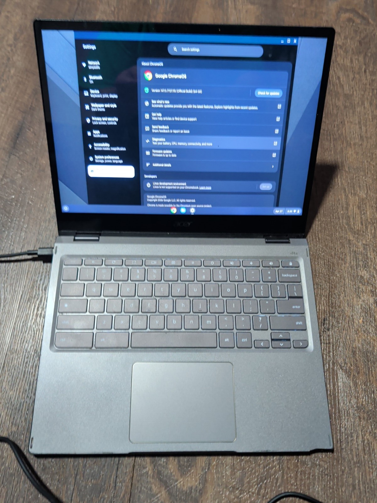 Acer Chromebook Spin 713 CP713-3W 2in1 | Intel i5-11th Gen | 8GB RAM