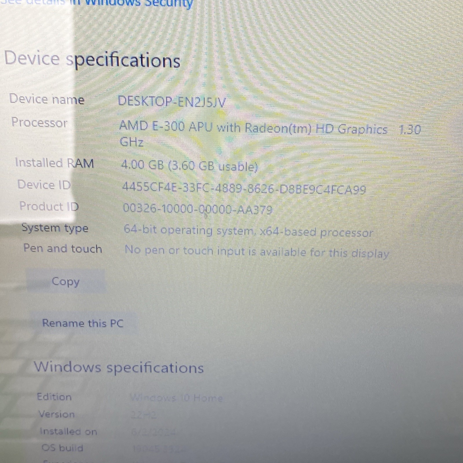 Toshiba Satellite C655D-S5533 Tested No power / Data Wiped /