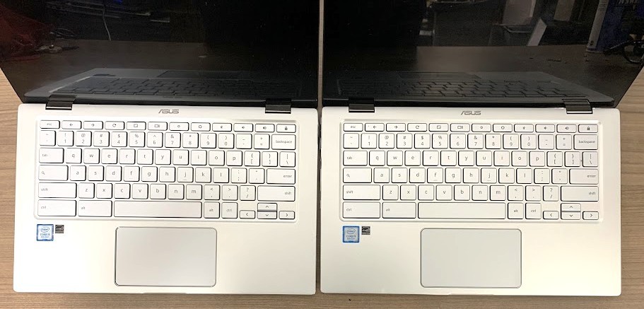 Lot 2 ASUS Chromebook Flip C434T i5-8th 1.3GHz 4gb RAM 32GB SSD 14″ FHD PARTS