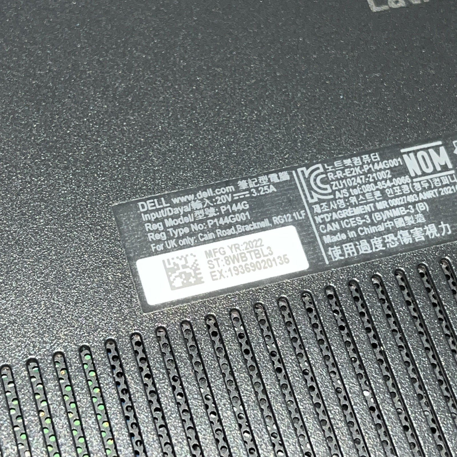DELL LATITUDE 3420 INTEL CORE I5-1135G7 16GB RAM NO HD