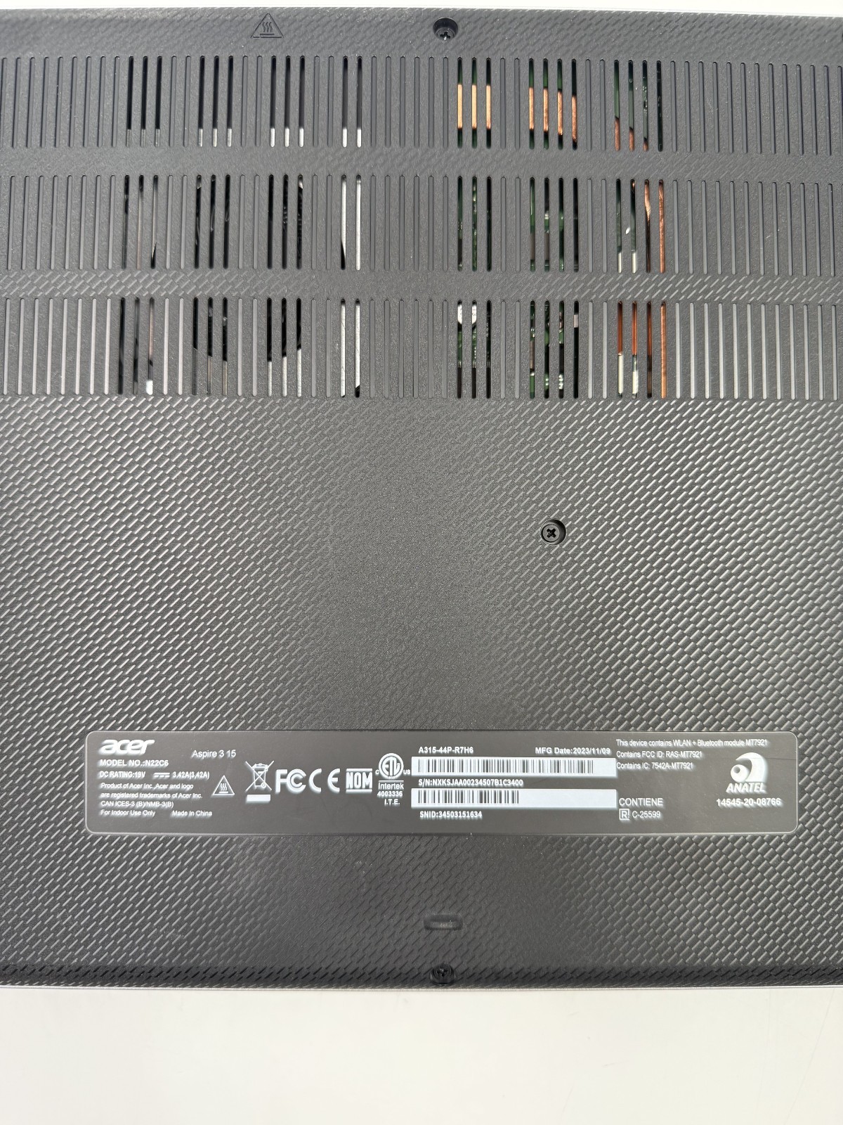 Acer Aspire 3 A315-44P 15.6″ Ryzen 7 5700U 1.8GHz 16GB RAM 500GB HDD