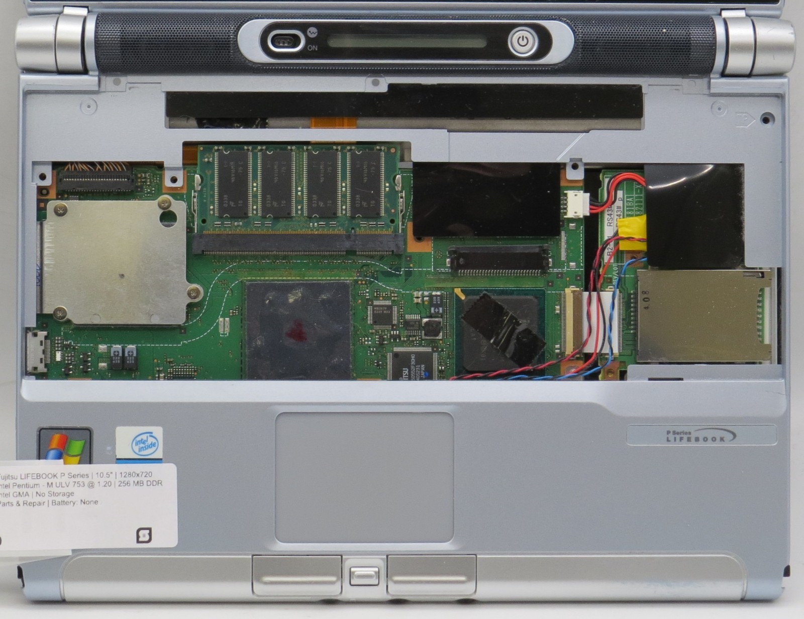 Fujitsu LifeBook P Series | Pentium-M ULV753 @1.2 | 256MB | No HDD/OS *PARTS*
