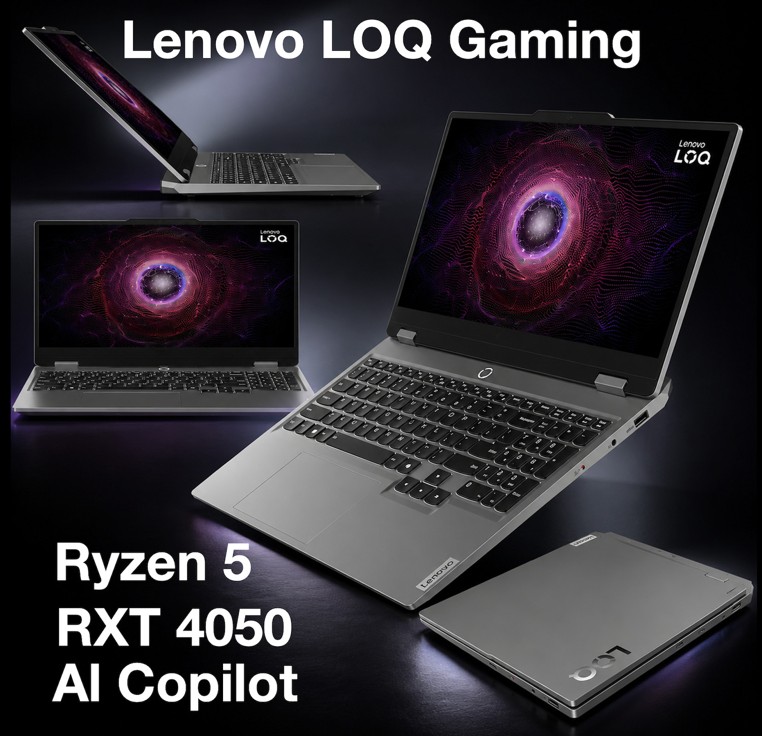 Lenovo LOQ 15.6″ 1920×1080 Ryzen 5 7235HS 16GB 512GB SSD RTX 4050 Win 11 Pro