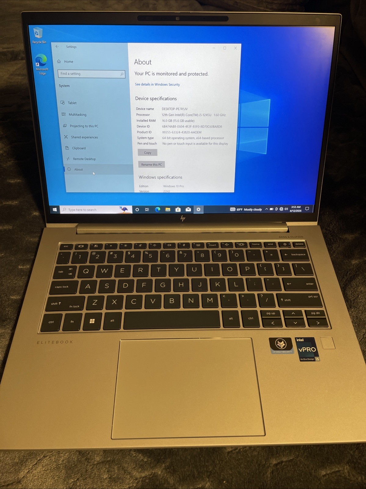 HP EliteBook 840 G9 i5 16GB