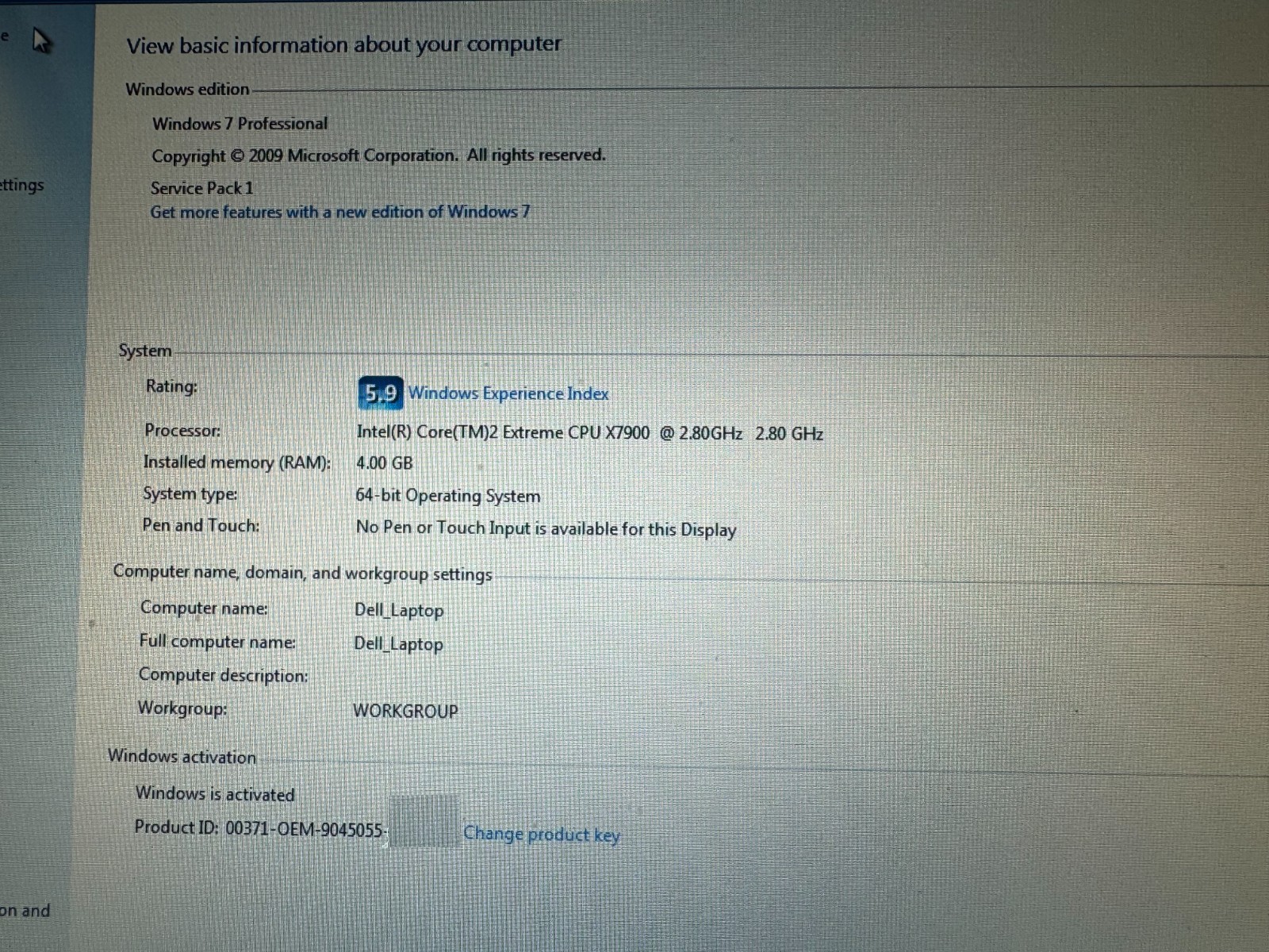Dell XPS M1730 Laptop Computer 17” Screen Windows7 Pro,C:Drive465GB,D:Drive698GB