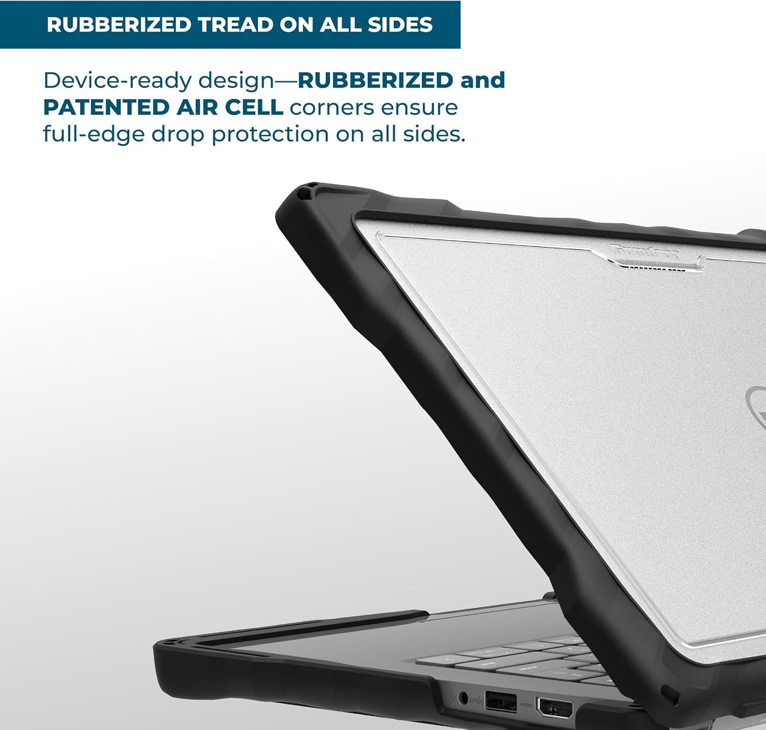Dell Latitude 5440|5450 Precision 3480 Clamshell-Drop Tested Protection Case-Bla