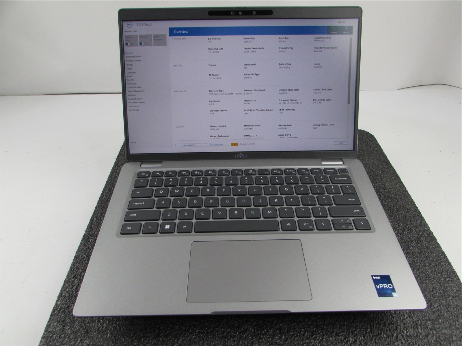 Dell Precision 3480 14″ i7-1370P 14-Core 256GB SSD 32GB RAM RTX A500 WIN 11 PRO