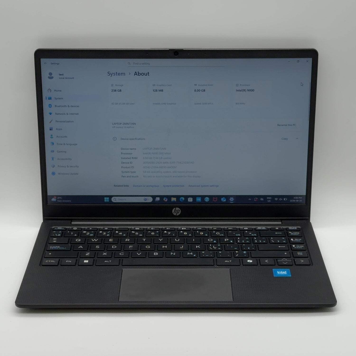 HP Laptop 14-EP0018CA 14″ N100 800 Mhz 8GB RAM 256GB SSD