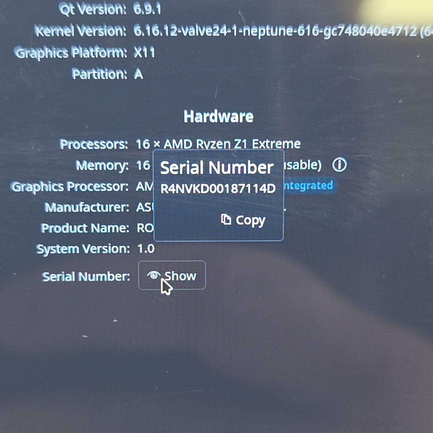 Asus ROG Ally 7″ AMD Ryzen Z1 Extreme 16GB RAM 512GB White RC71L-ALLY.Z1X_512