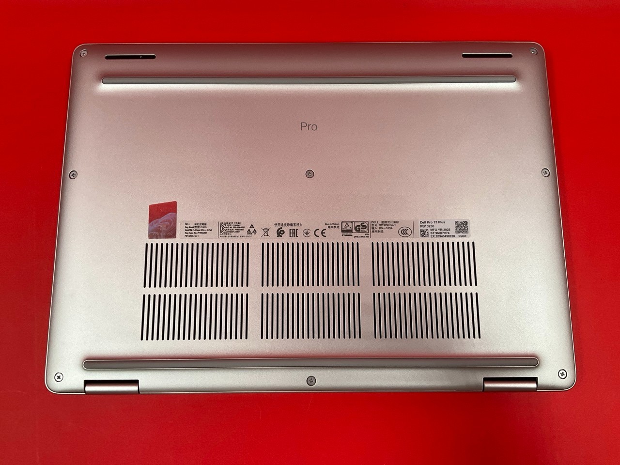 Dell Pro 13 Plus Laptop U7-265U 16GB 512GB BT5.3 WiFi6E 13.3T W11P 3M5CR PB13250