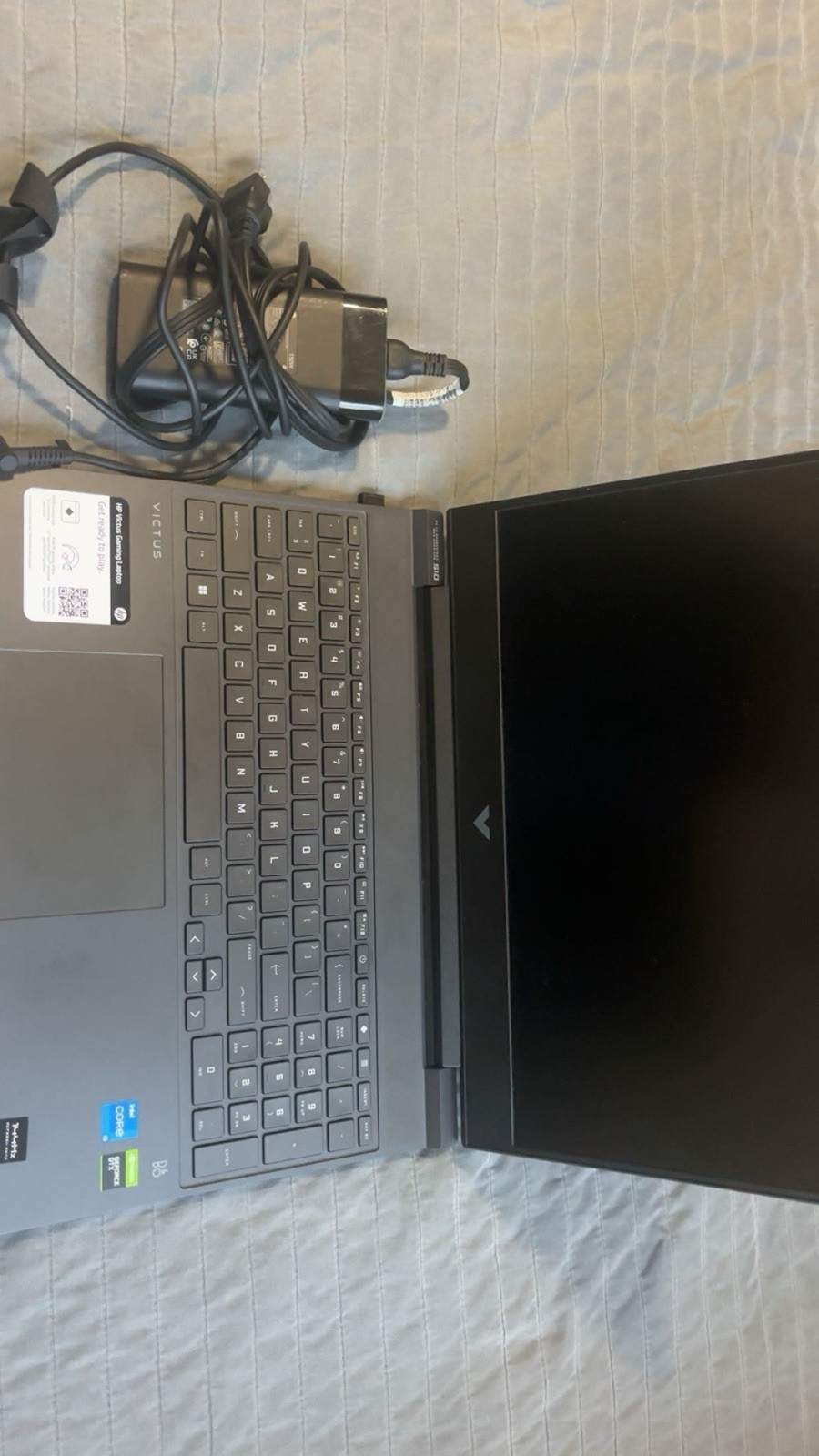 HP Victus Gaming Laptop Intel Core i5 GeForce GTX 144Hz 15.6in Windows Gray