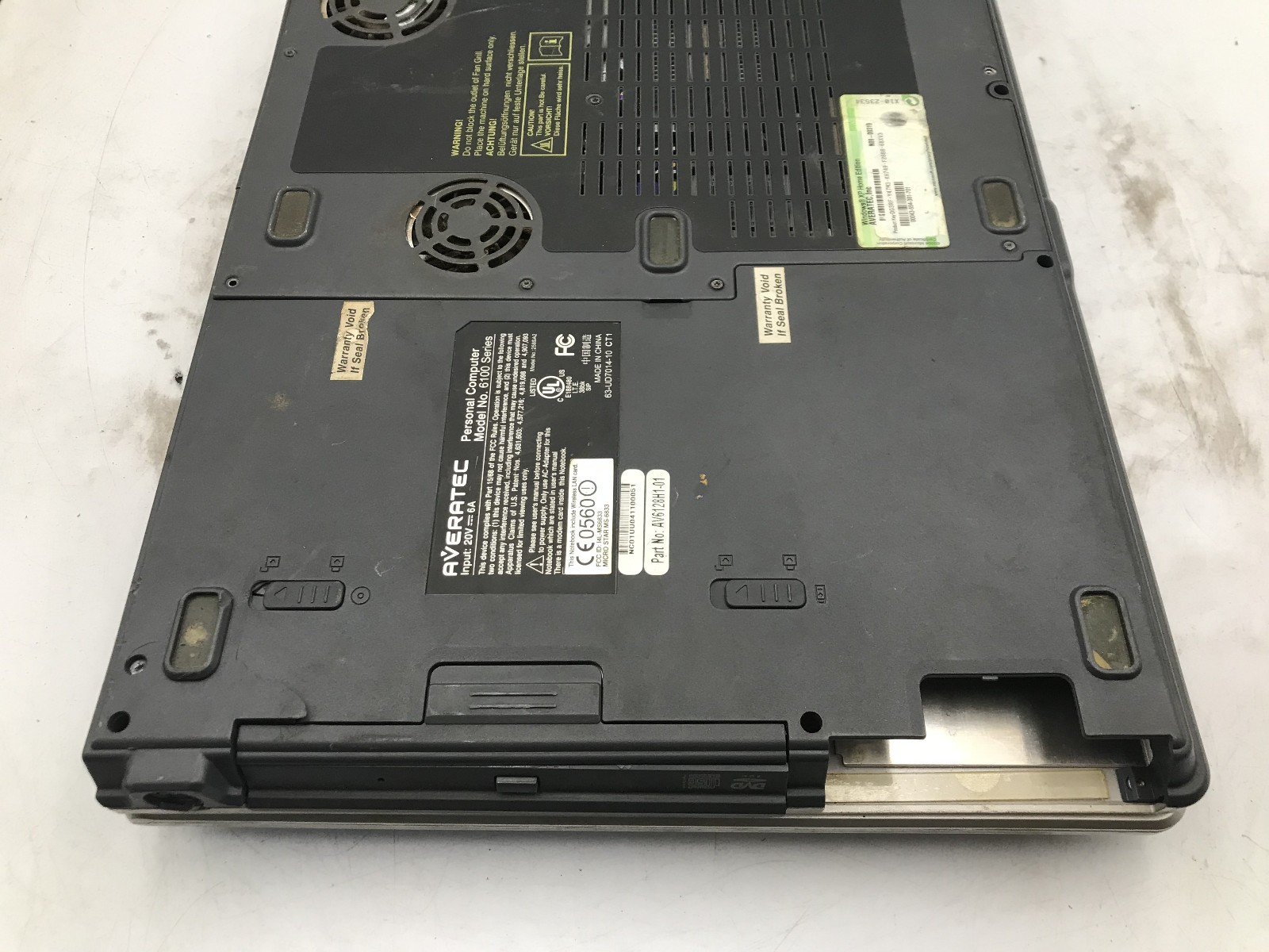 AVERATEC 6100 – FOR PARTS/REPAIR – INTEL PENTIUM 4 – NO RAM – READ DESC – BB