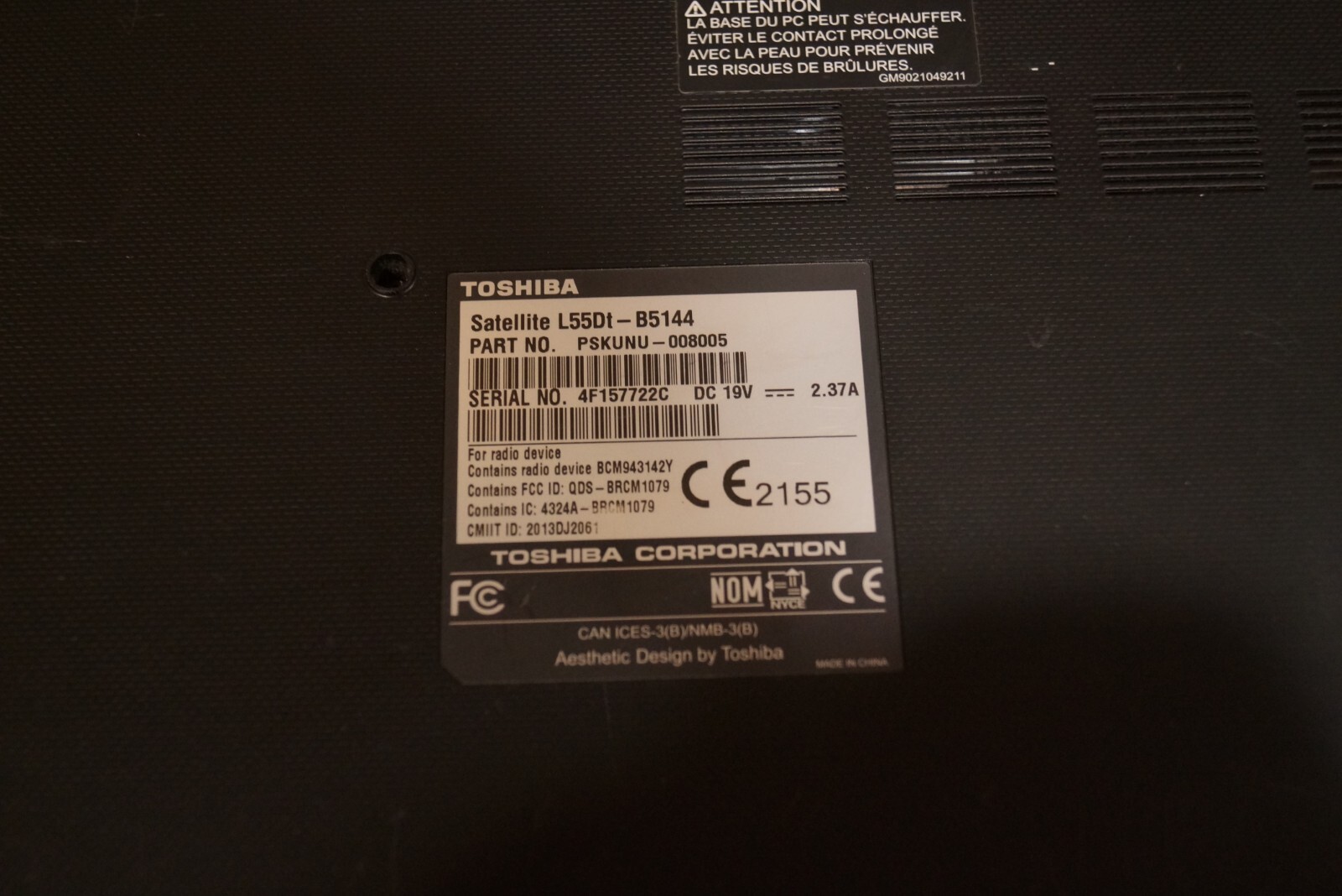 Latest 24H2 WIN 11PRO,Touchscreen Toshiba L55DT-B5144@2.00GHz.8GB RAM,250GB SSD