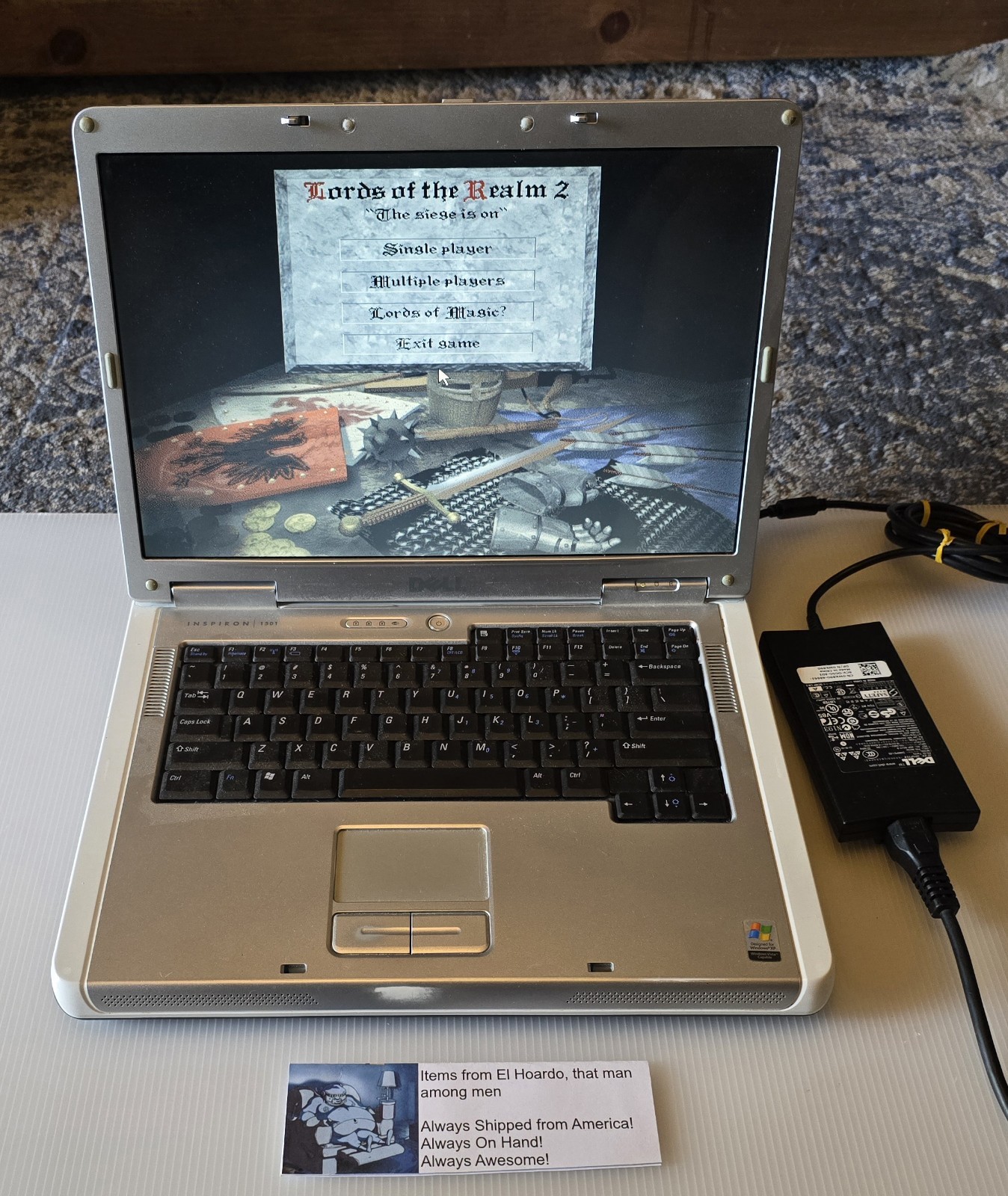 Dell Inspiron 1501 15.4″ AMD Turion 64 2.0GHz 2GB RAM 80GB HDD Radeon XP Works!