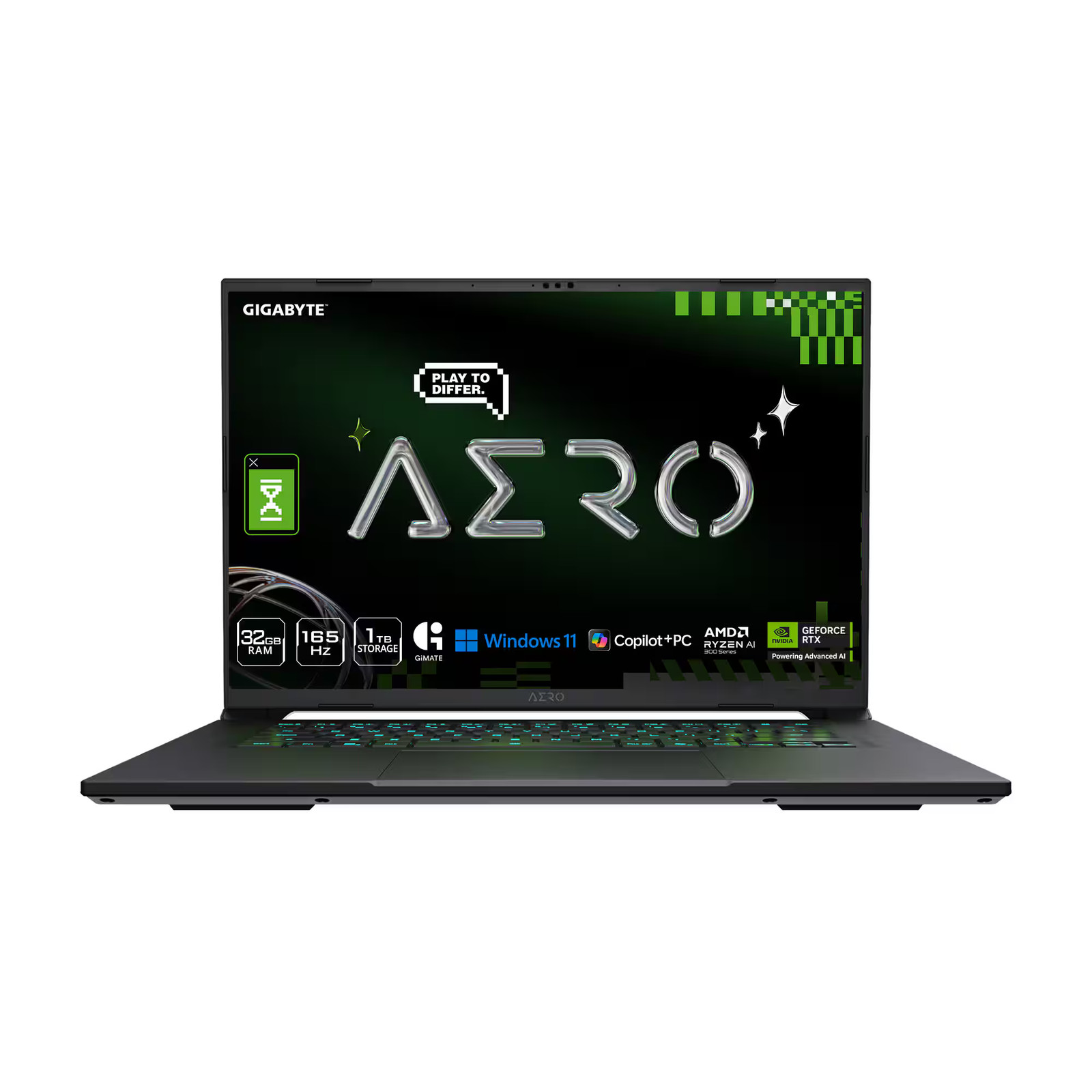 GIGABYTE – AERO X16 – Copilot+ PC – 16″ 2560×1600 WQXGA AMD Ryzen Al 7 350 – …