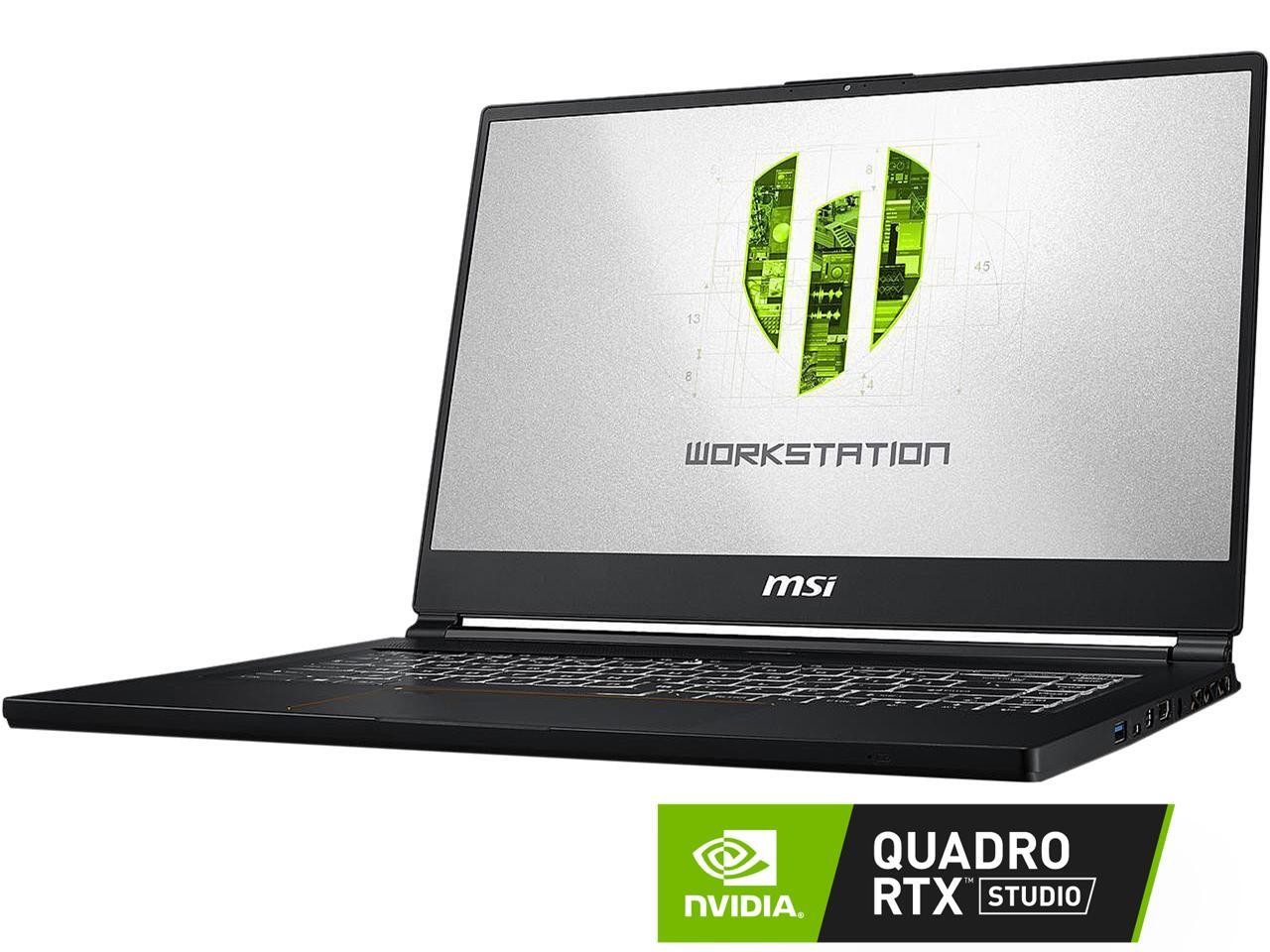 MSI WS Series WS65 9TK-688 Mobile Workstation Intel Core i7 9th Gen 9750H (2.60