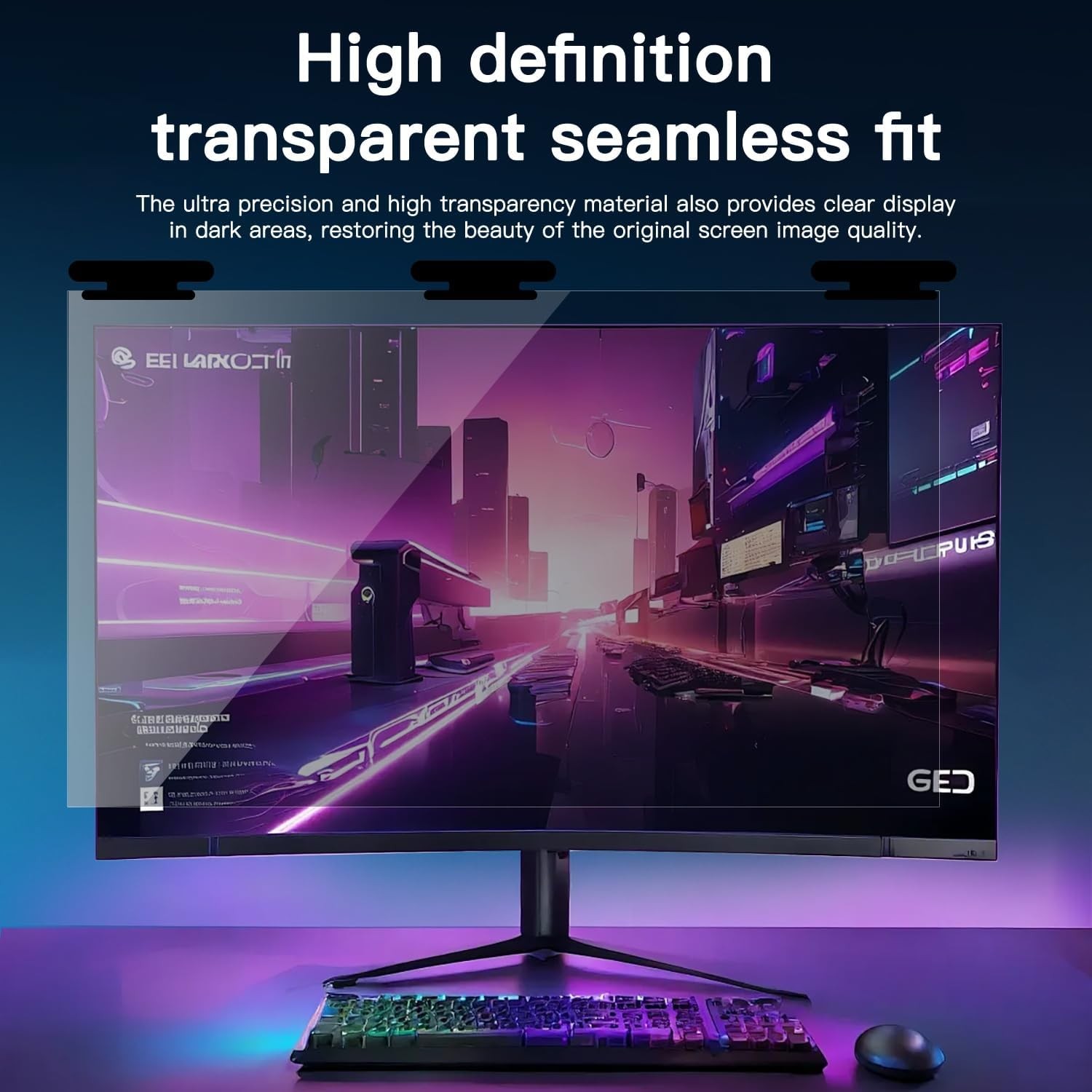 21.5 Inch Magnetic Hanging Computer Privacy Screen for 16:9 Widescreen Monitor
