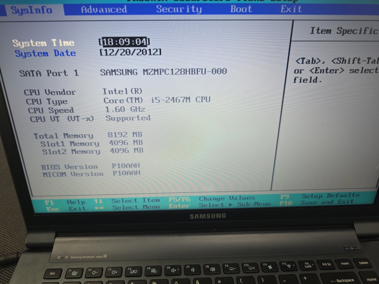 Samsung 900x 2012