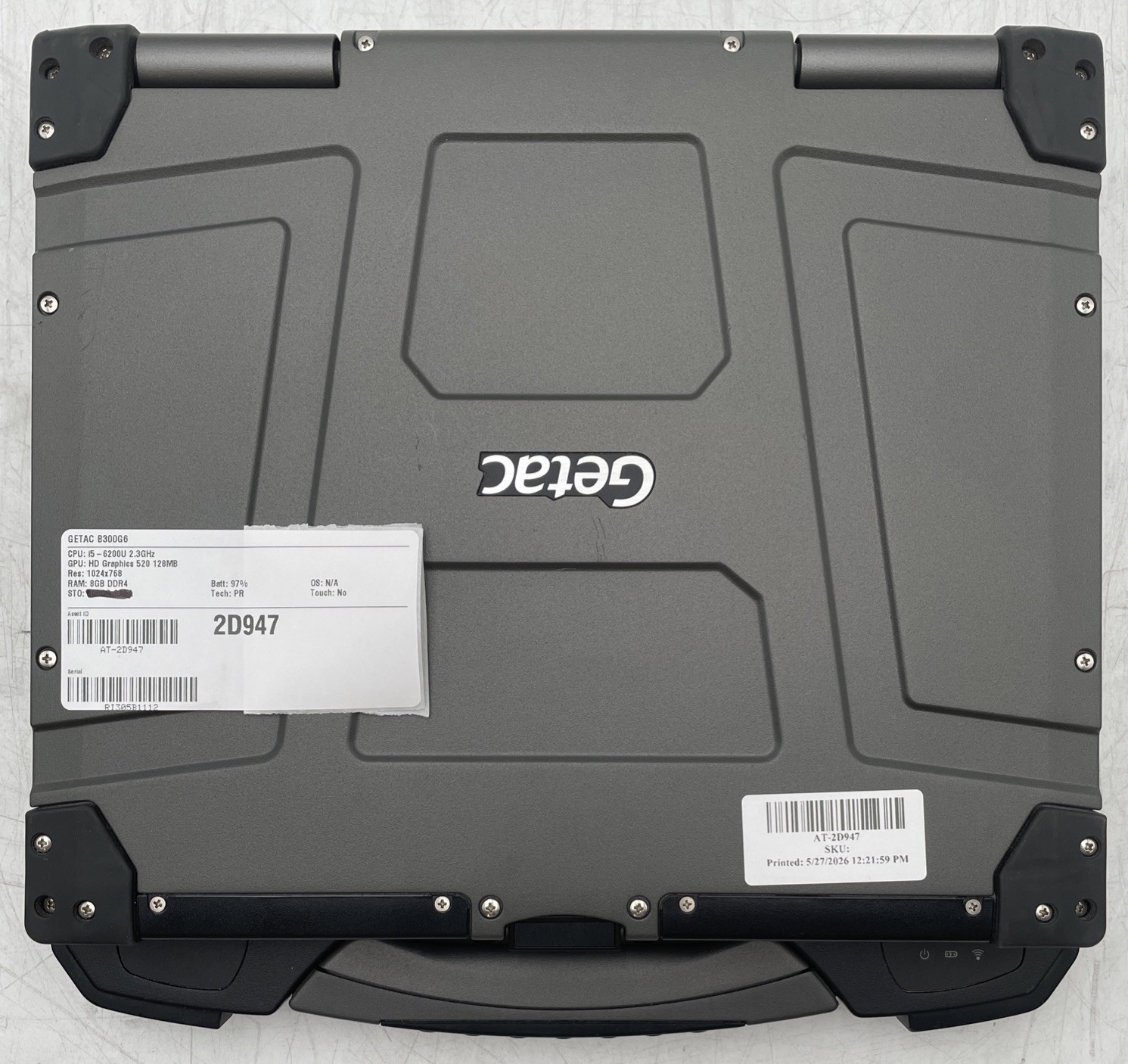 Getac B300 G6 Intel Core i5-6200U 2.3GHz 8GB RAM No Storage No OS