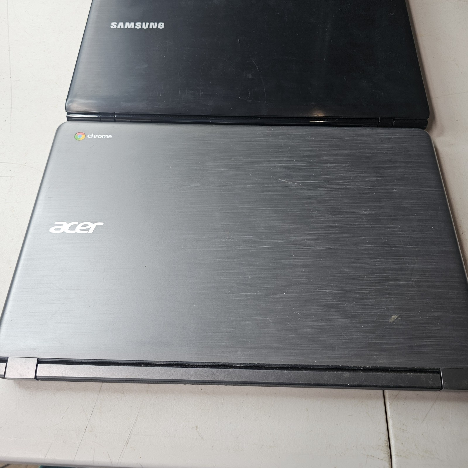 Lot of 3 Loptops HP Pavillion, Samsung,and Acer Chromebook Parts Only