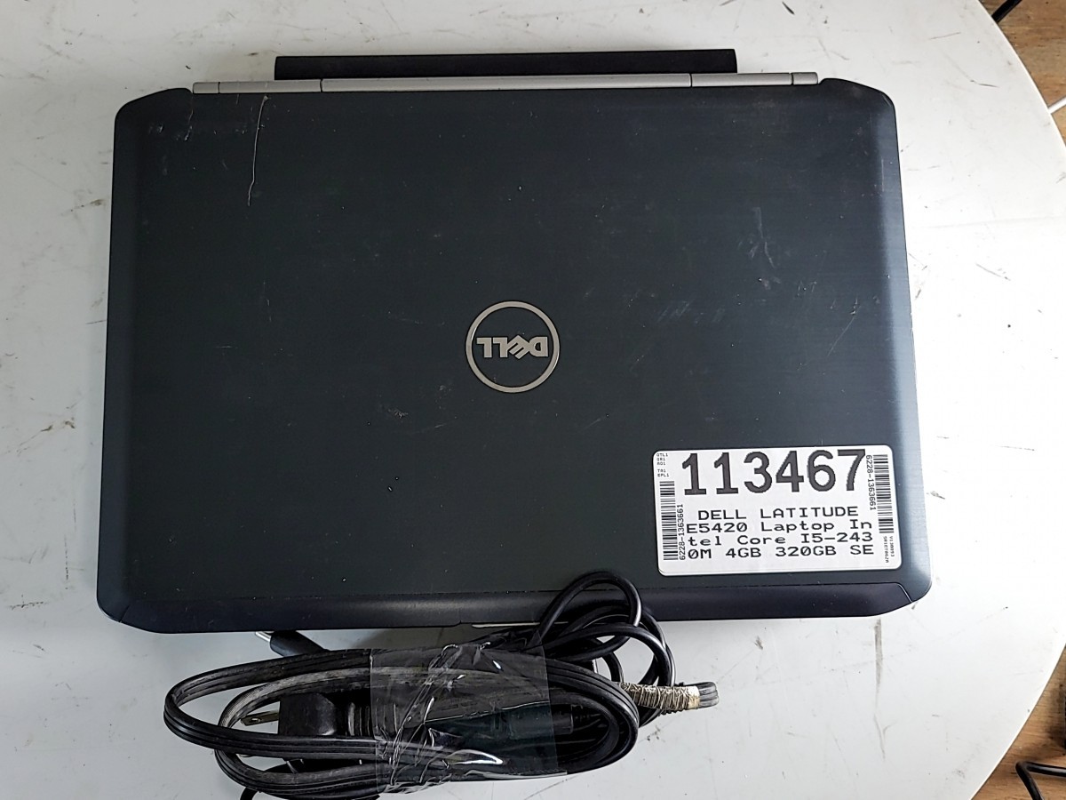 DELL LATITUDE E5420 Laptop Intel Core I5-2430M 4GB 320GB SEE NOTES