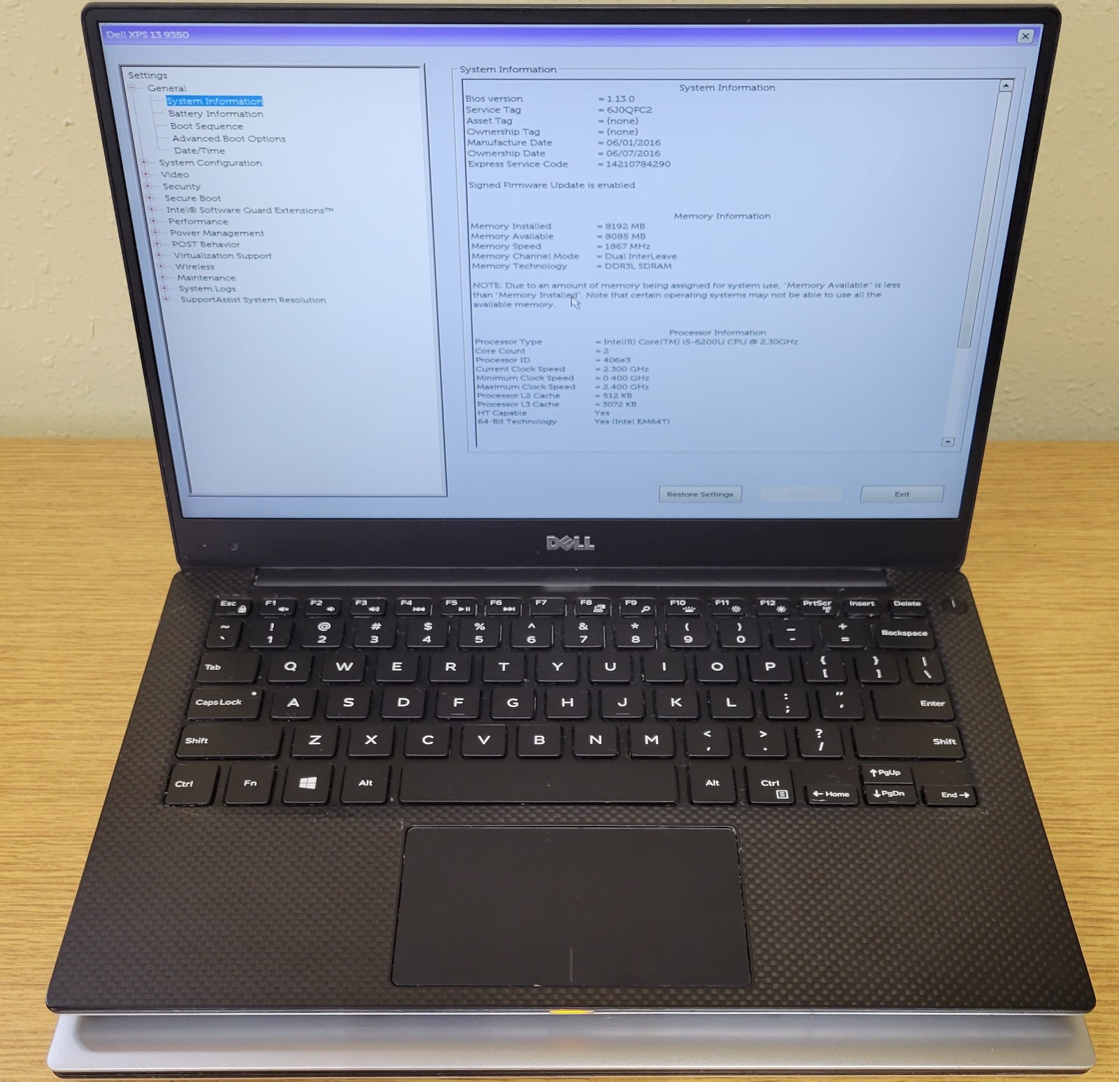 (Lot of 2) Dell XPS 13 9350 i5-6200U 2.30GHz 8GB DDR4 QHD+/FHD No OS/SSD