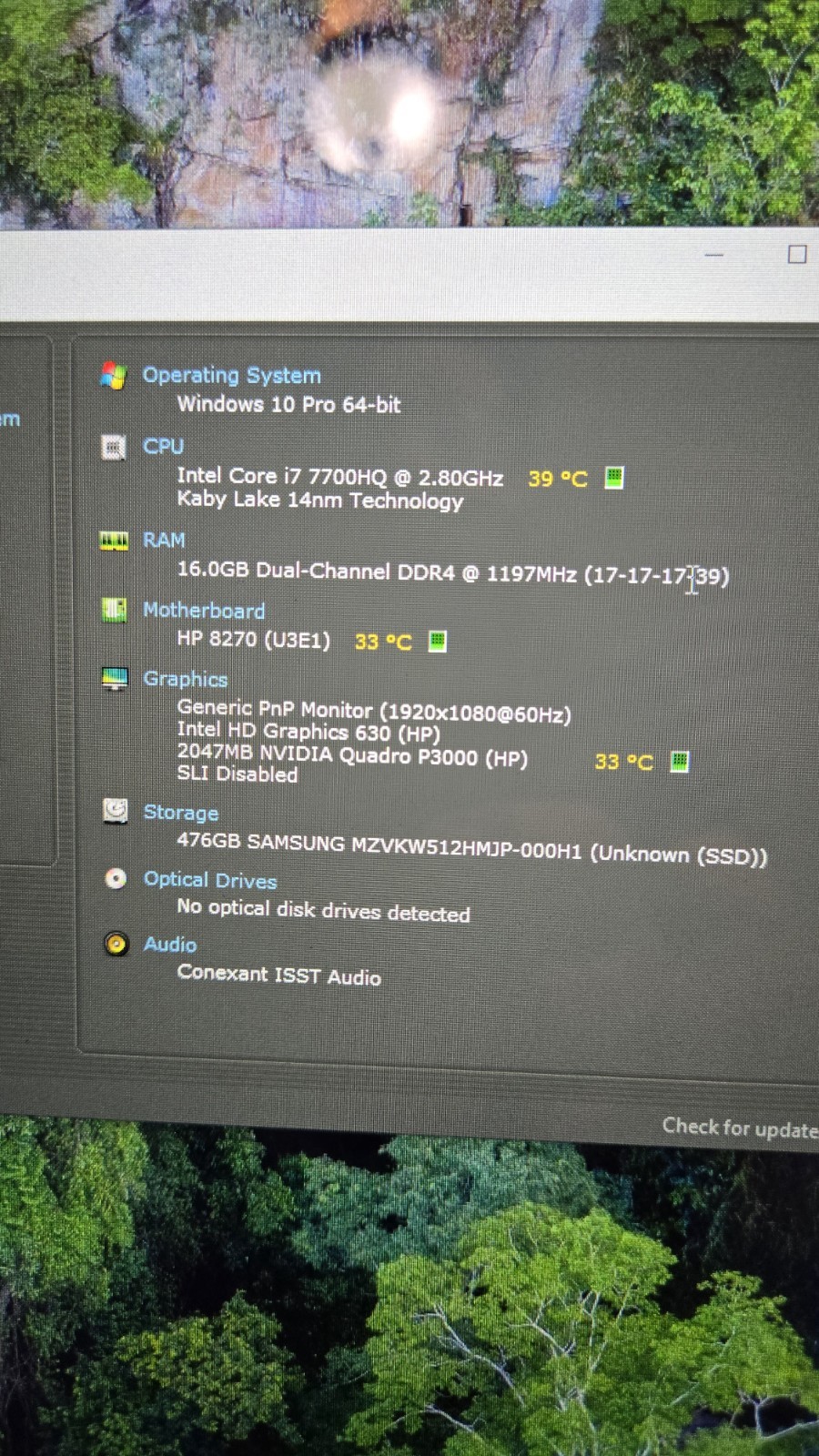 HP ZBook 17 G4 Mobile Workstation i7-7700HQ 16GB 512GB SSD Quadro P3000 W10 Pro