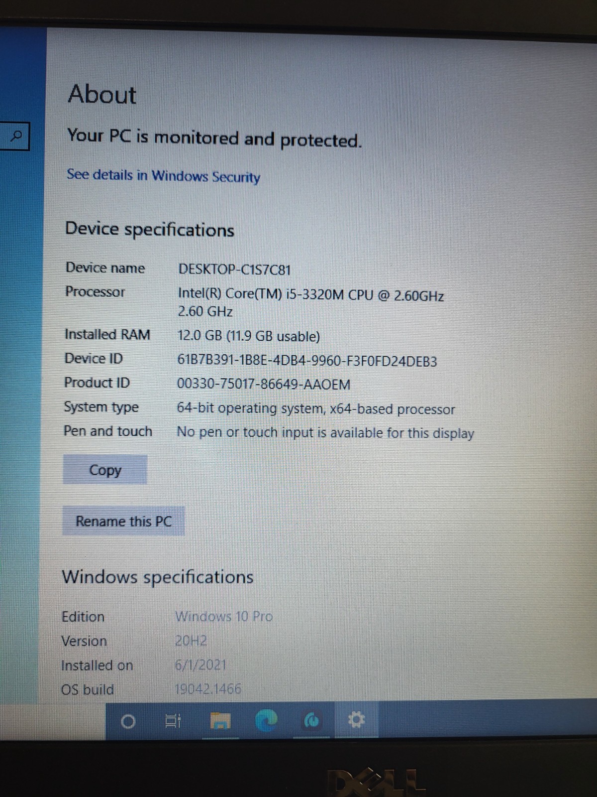 Dell Latitude E6430 14in Notebook PC – Intel Core i5-3320 2.6GHz 12GB 320gb SATA