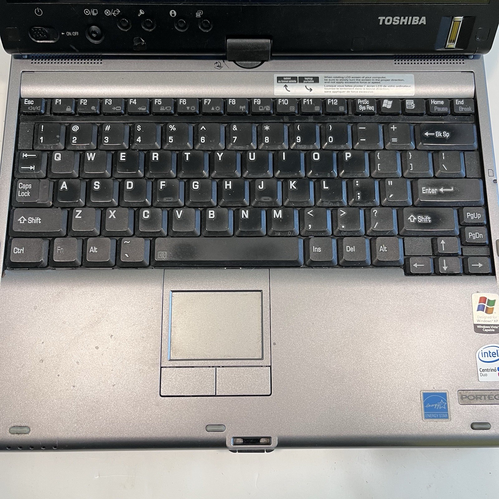 12.1” Toshiba Portege M400 Laptop Vintage 160GB – Parts only Untested
