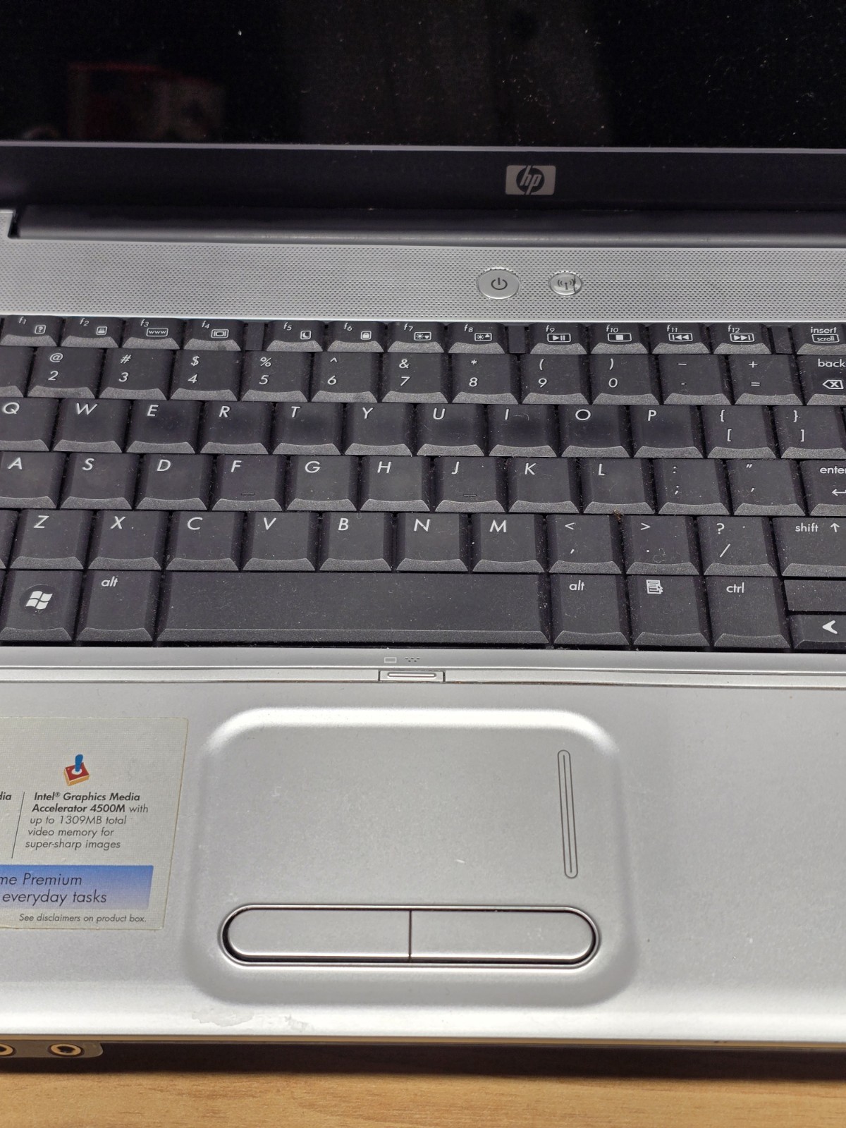HP G60-535DX Intel Pentium Dual-Core T4300 2.1GHz 3 GB With WIN 7