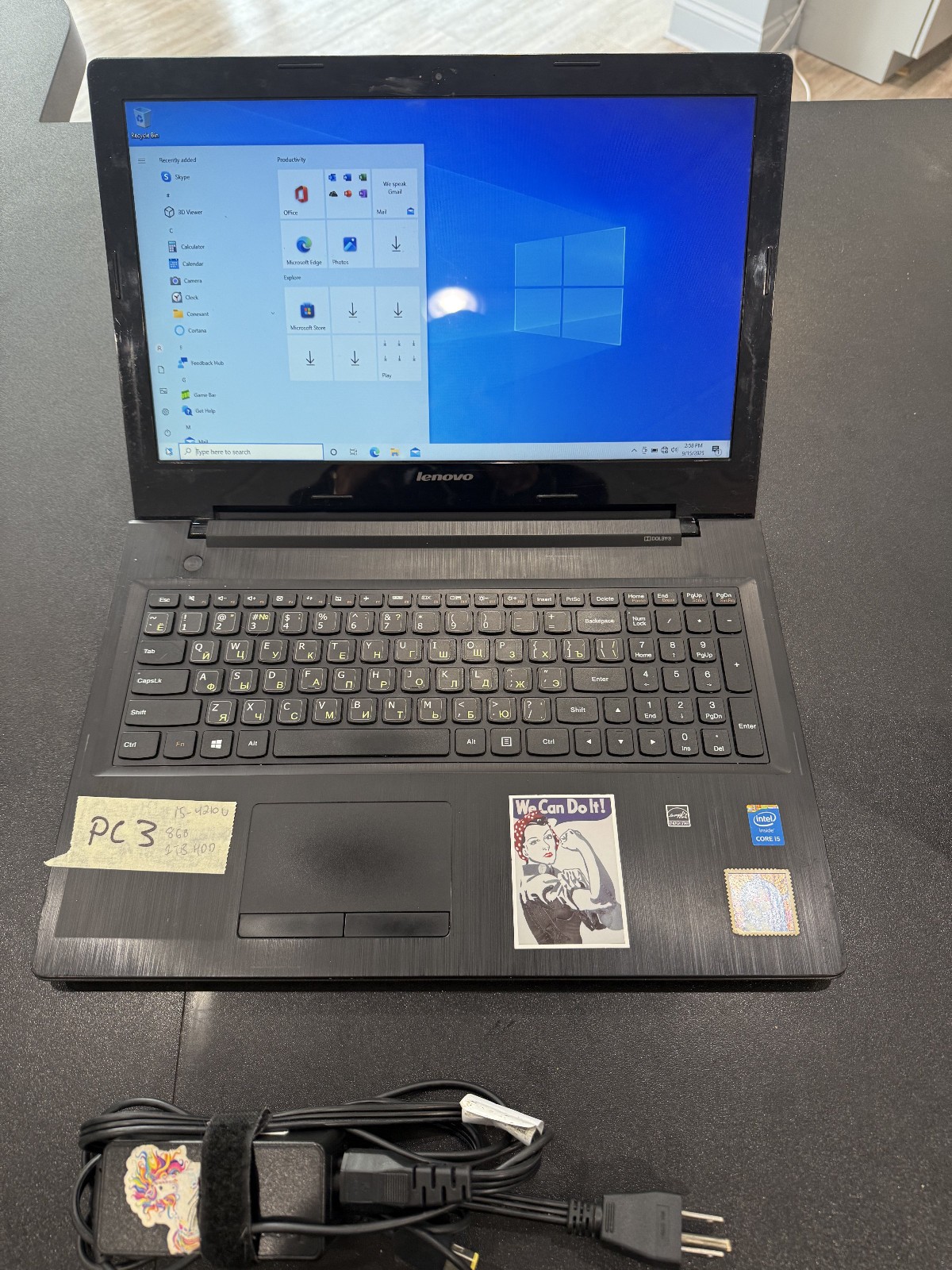Lenovo G50-70 Core i5 4210U RAM 8GB 1TB HDD Windows 10 Lots of stickers!