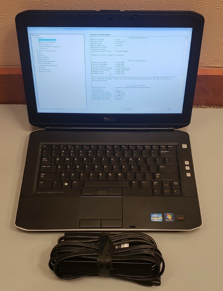 Dell Latitude E5430 14″ Core i7-3520M 2.90GHz 6GB RAM 500GB HDD WEBCAM 1600X900