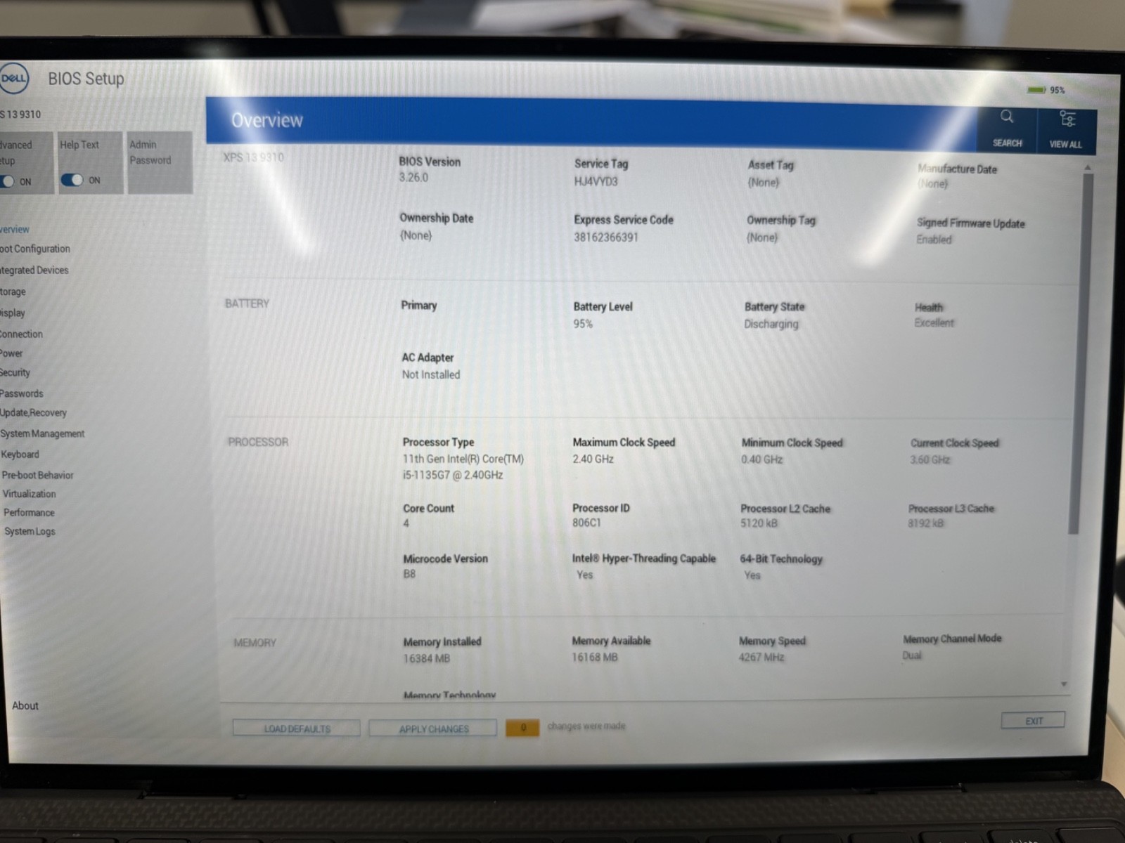 Dell XPS 13 9310 13.4″ Touch FHD+ i5-1135G7 16GB RAM 256GB SSD Win 10 Silver