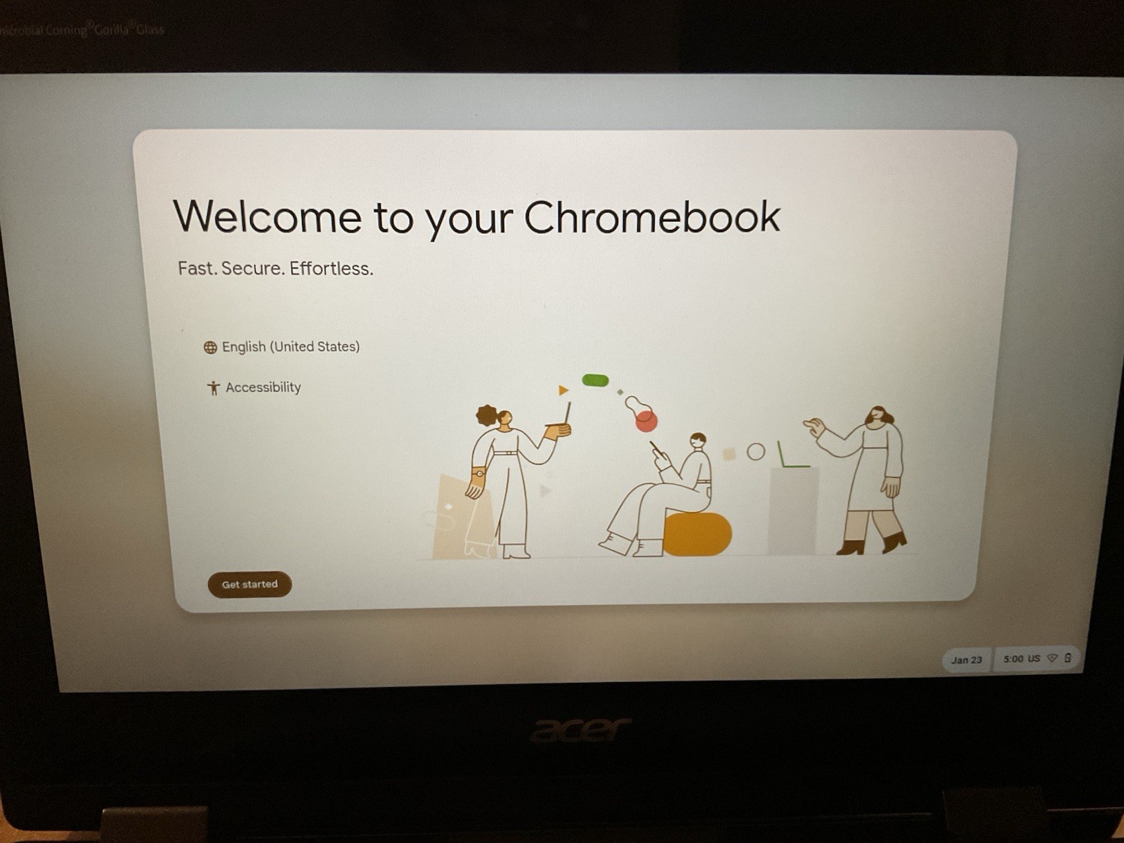 Acer Chromebook R752T 11.6in 4GB RAM 32GB eMMC touch screen fold for tablet