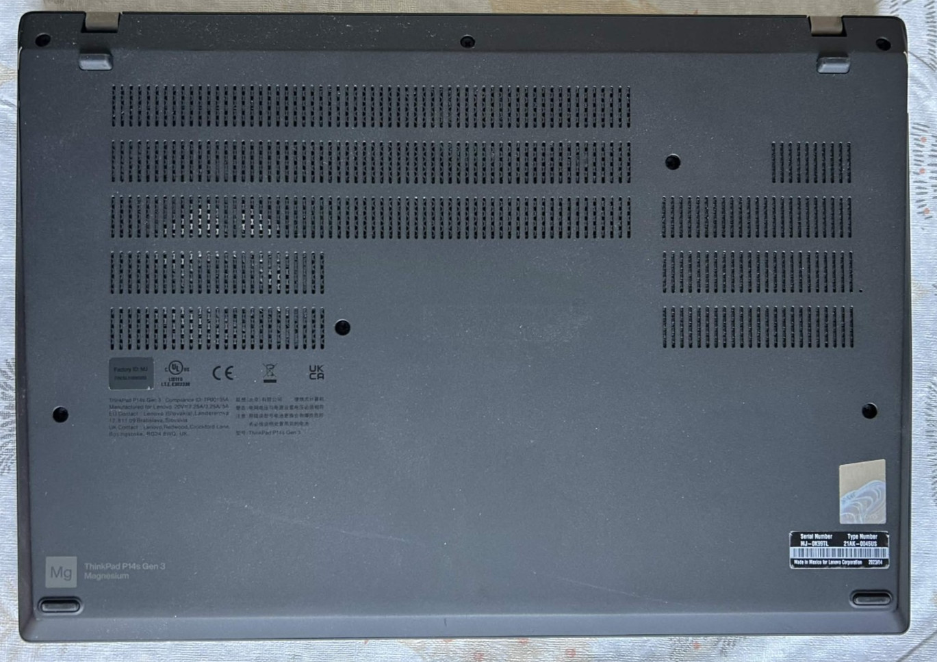Lenovo ThinkPad P14s Gen 3 14” i7-1260P NVIDIA T550 16GB RAM + 06/26 Warranty