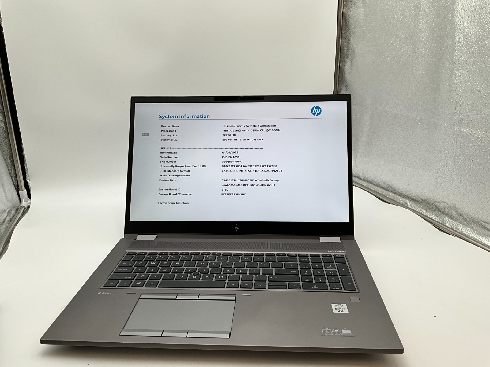 HP ZBook Fury 17 G7 366Q6UP i7-10850H 32gb 256/500 RTX 3000 win11 CND1341058