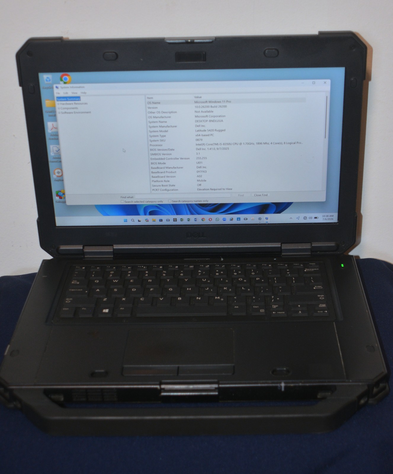 Dell Latitude 5420 Rugged 14″ FullHD i5-8350U 20GB RAM 512GB SSD Win11Pro