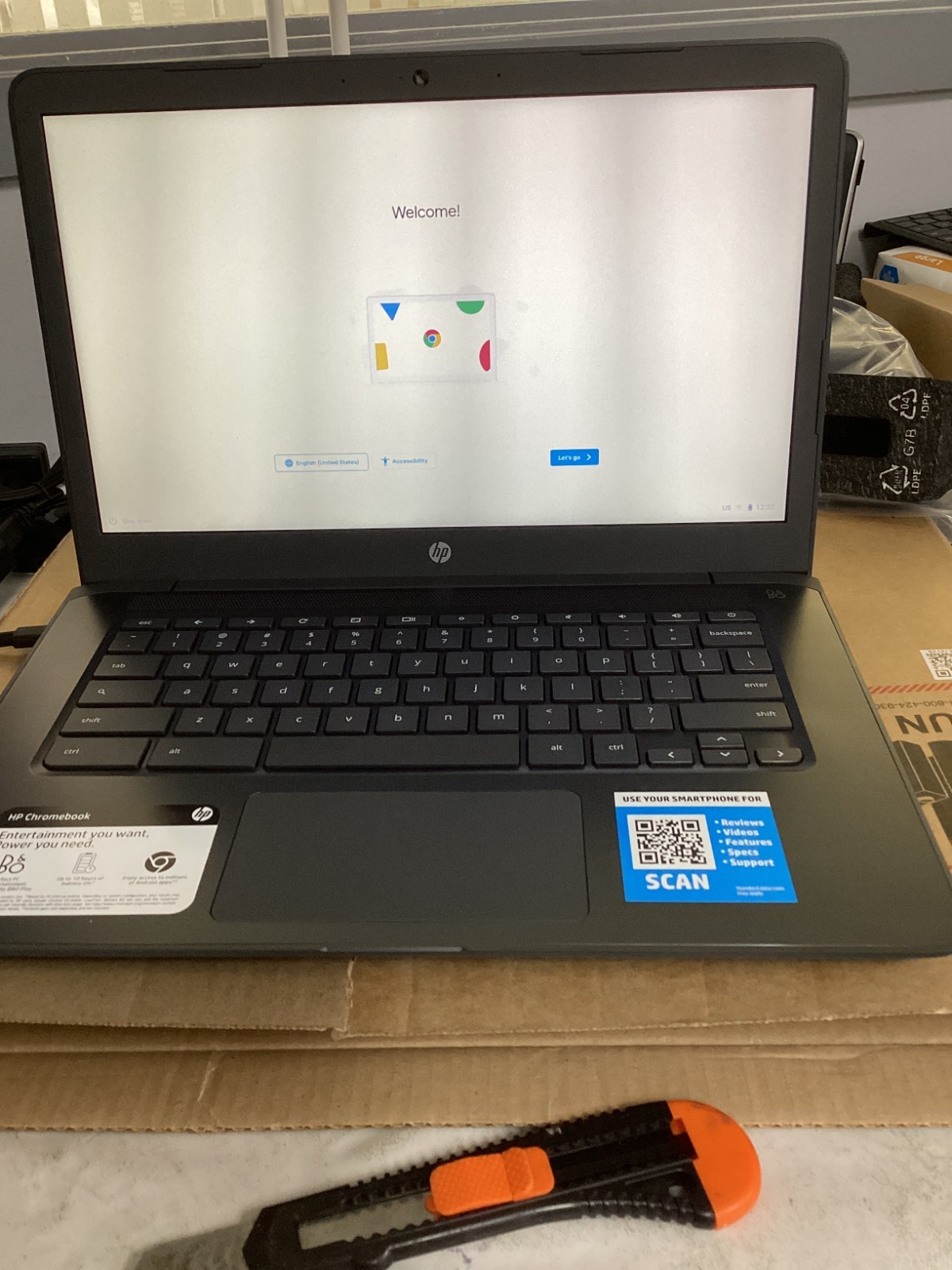 HP 14″ HD Chromebook AMD Dual-Core A4-9120C 4GB RAM 32GB eMMC AMD Radeon R4