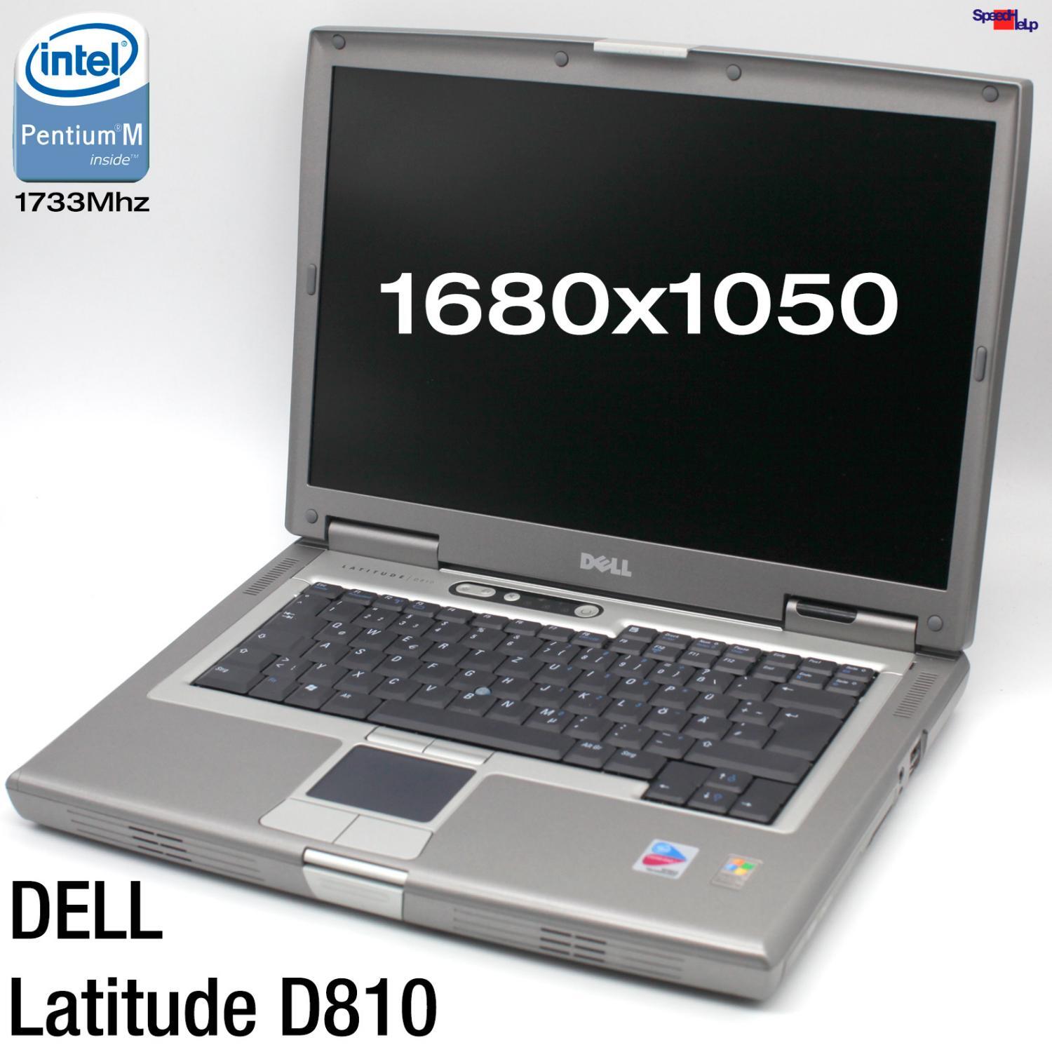DELL LATITUDE D810 NOTEBOOK LAPTOP WINDOWS XP RS-232 DVDRW 2GB 60GB 1680×1050