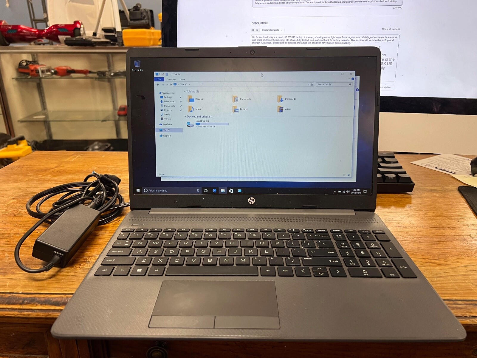 HP 255 G8 15.6″ (128GB SSD, AMD 3000 Series, 1.20 GHz, 8GB) Laptop – Dark Ash