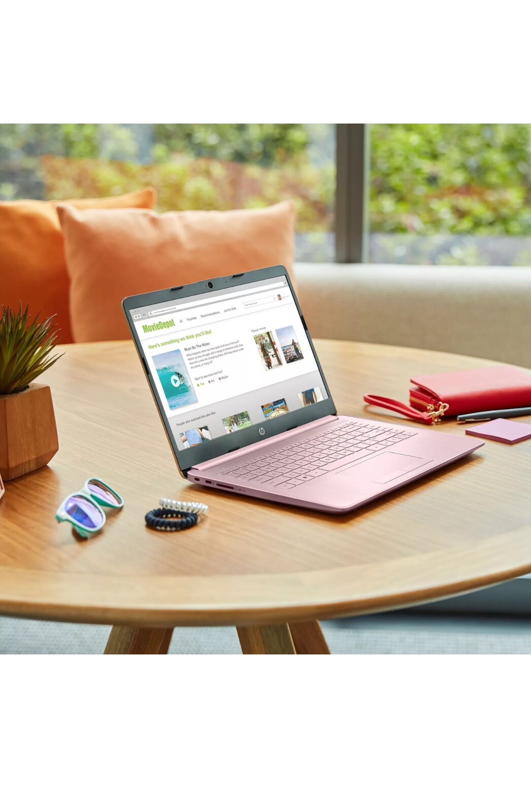 New HP Stream 14″ HD Laptop Intel N4120 64GB eMMC 4GB Ram Office Windows 11 Pink