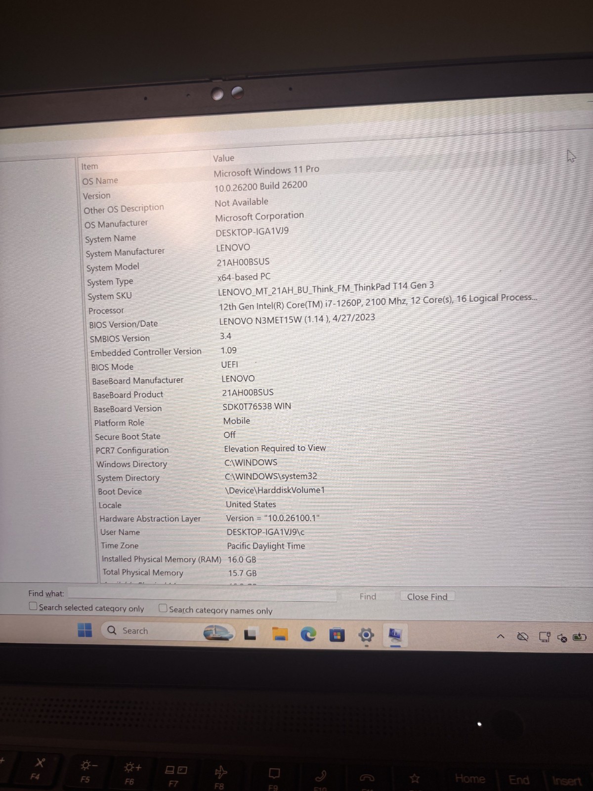 Lenovo ThinkPad T14s Gen 3 14″ WUXGA Intel Core i7-1270P 16GB 256GB LTE