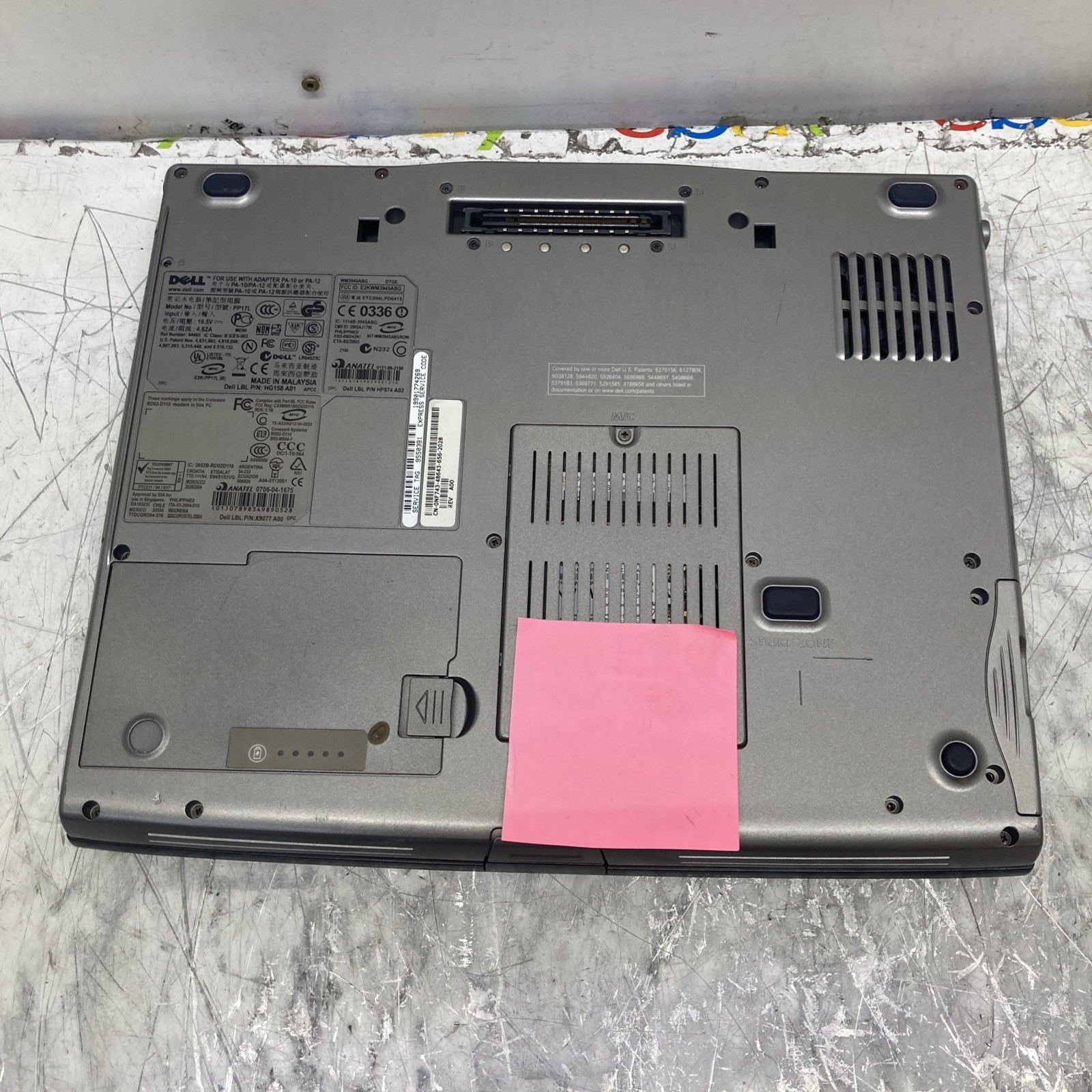 Dell Latitue D520 Intel Core Duo 1.66 GHz 1GB RAM NO HDD/OS Boot to BIOS