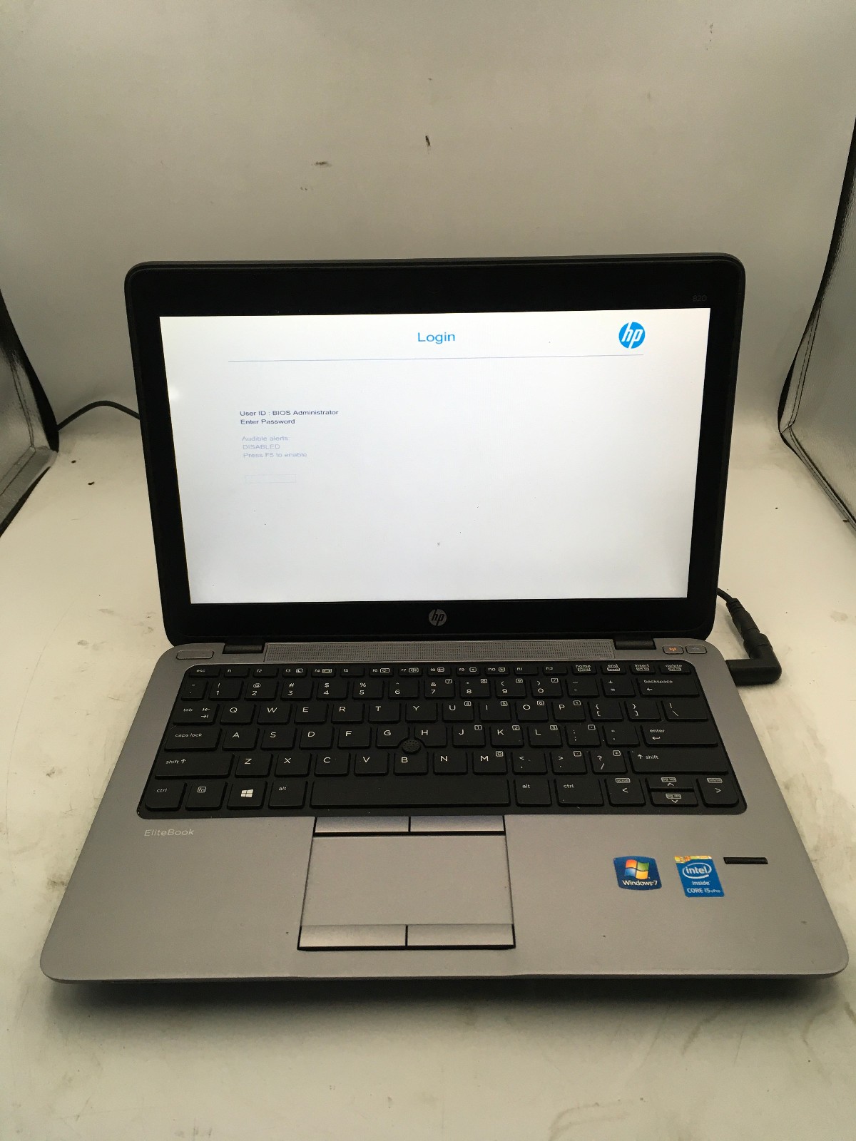 HP ELITEBOOK 820 G1 – FOR PARTS/BIOS LOCK – INTEL I5 4300U – NO RAM – READ – BB